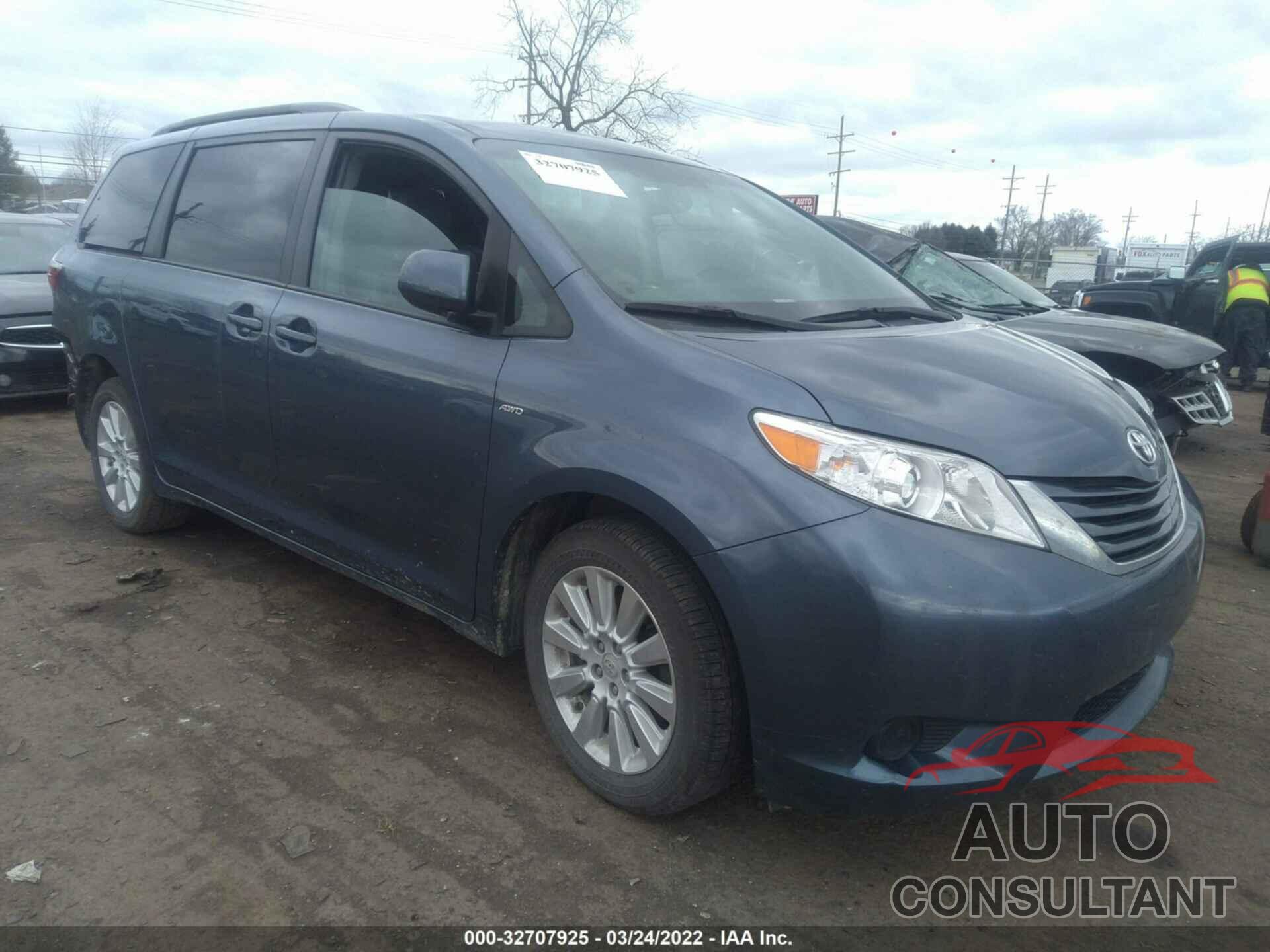 TOYOTA SIENNA 2016 - 5TDJK3DC8GS141278