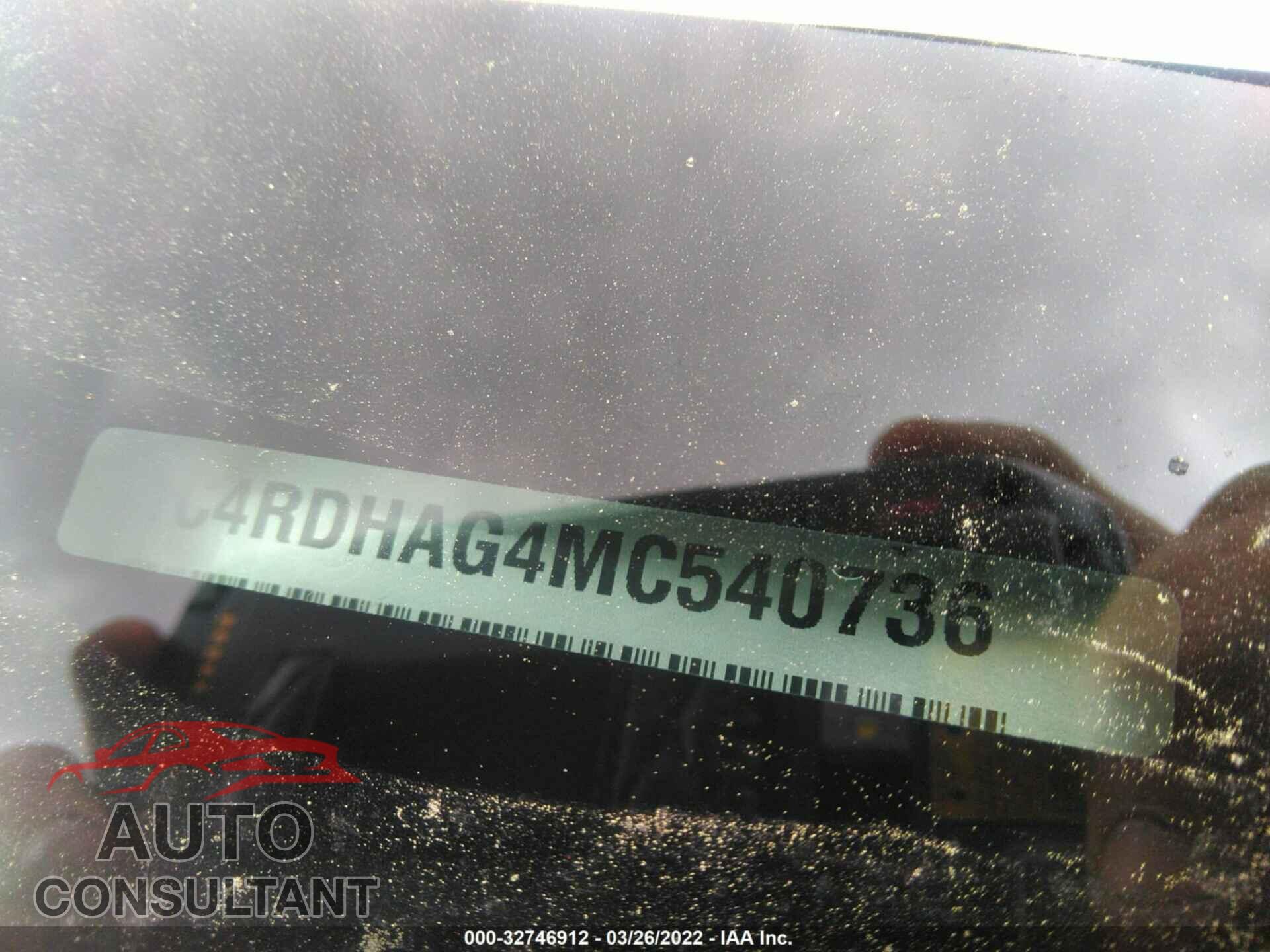 DODGE DURANGO 2021 - 1C4RDHAG4MC540736