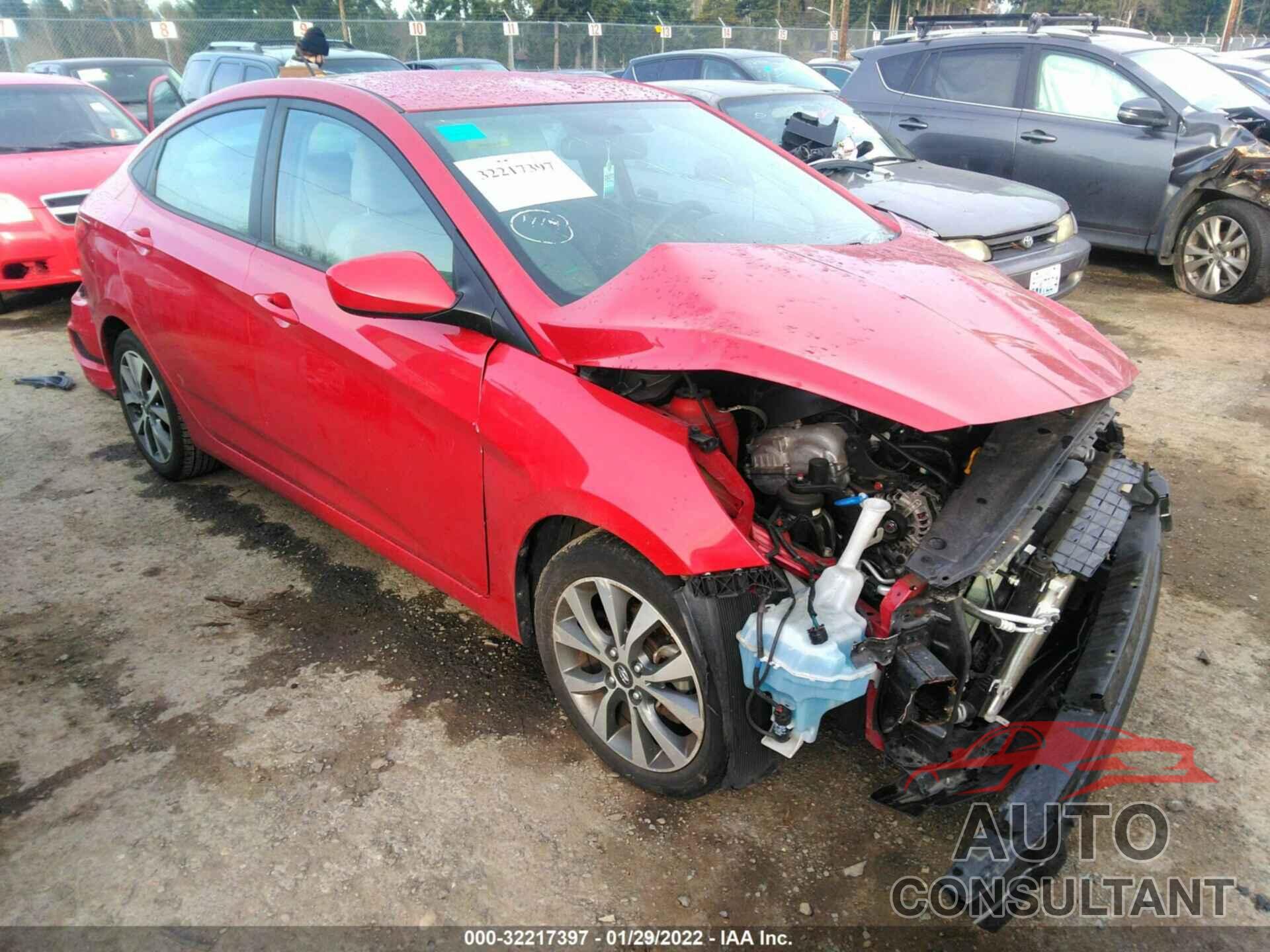 HYUNDAI ACCENT 2017 - KMHCT4AE5HU349287
