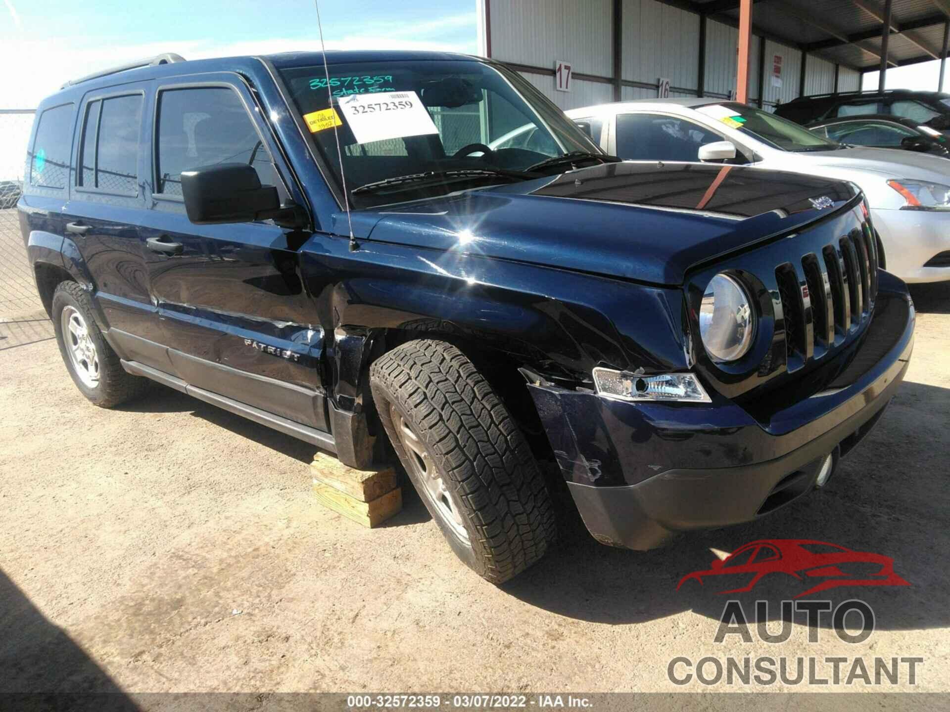 JEEP PATRIOT 2016 - 1C4NJRBB1GD654983