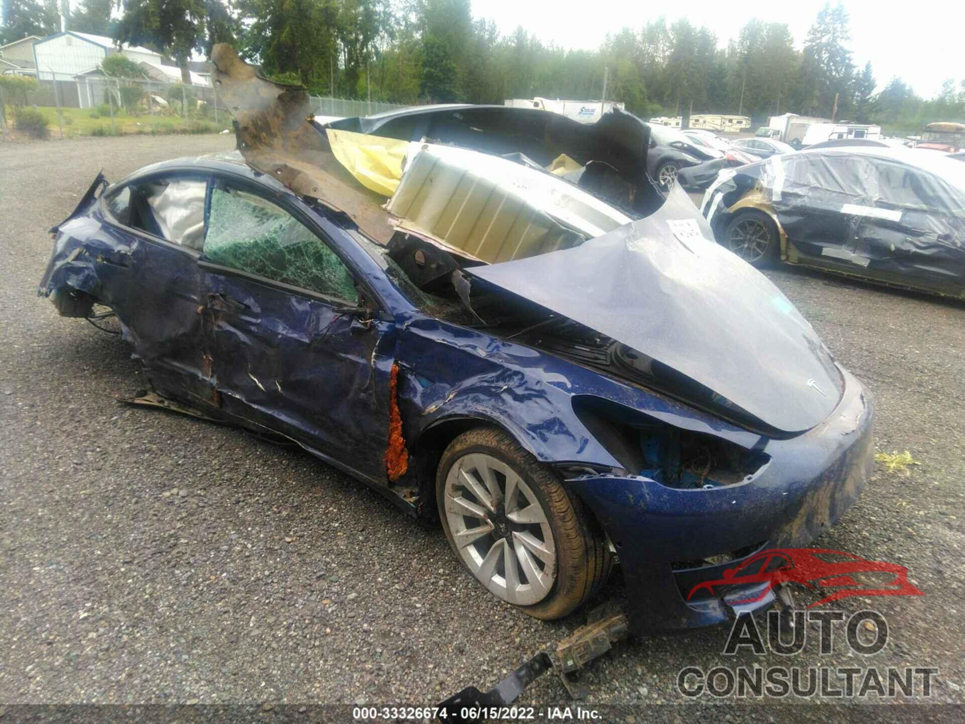 TESLA MODEL 3 2022 - 5YJ3E1EB8NF248021