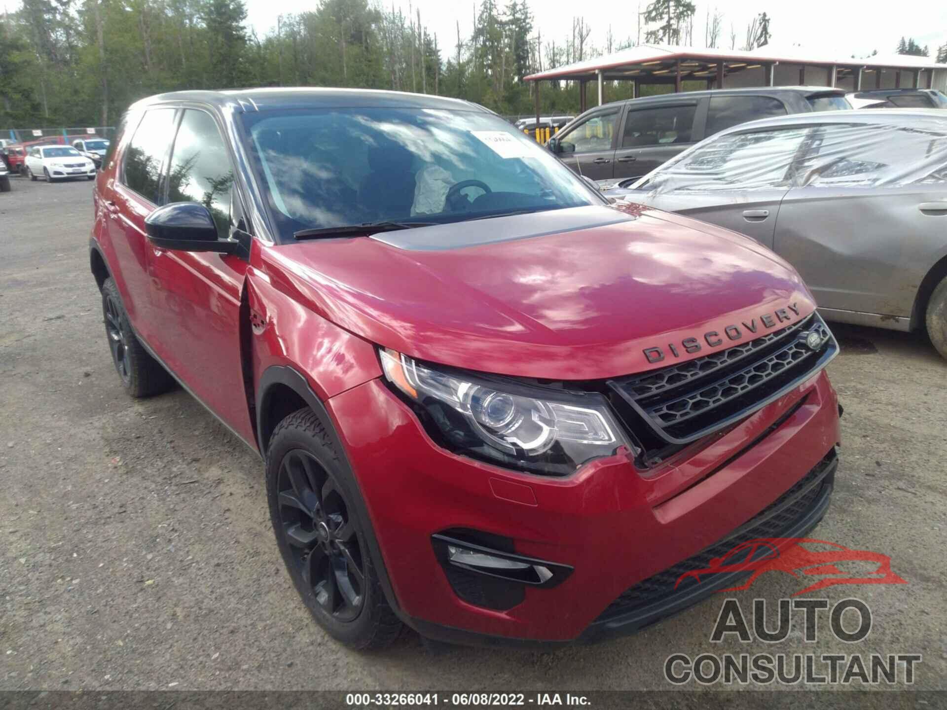 LAND ROVER DISCOVERY SPORT 2016 - SALCT2BG5GH586614