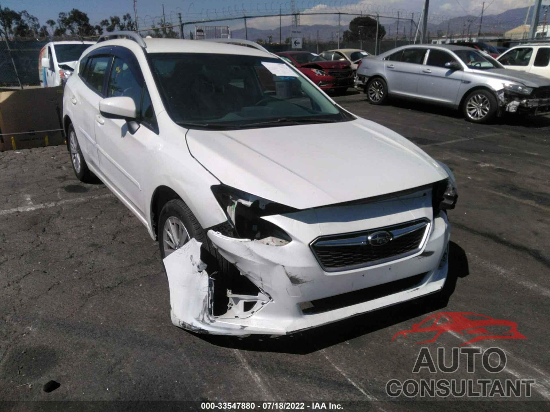 SUBARU IMPREZA 2017 - 4S3GTAB67H3728485