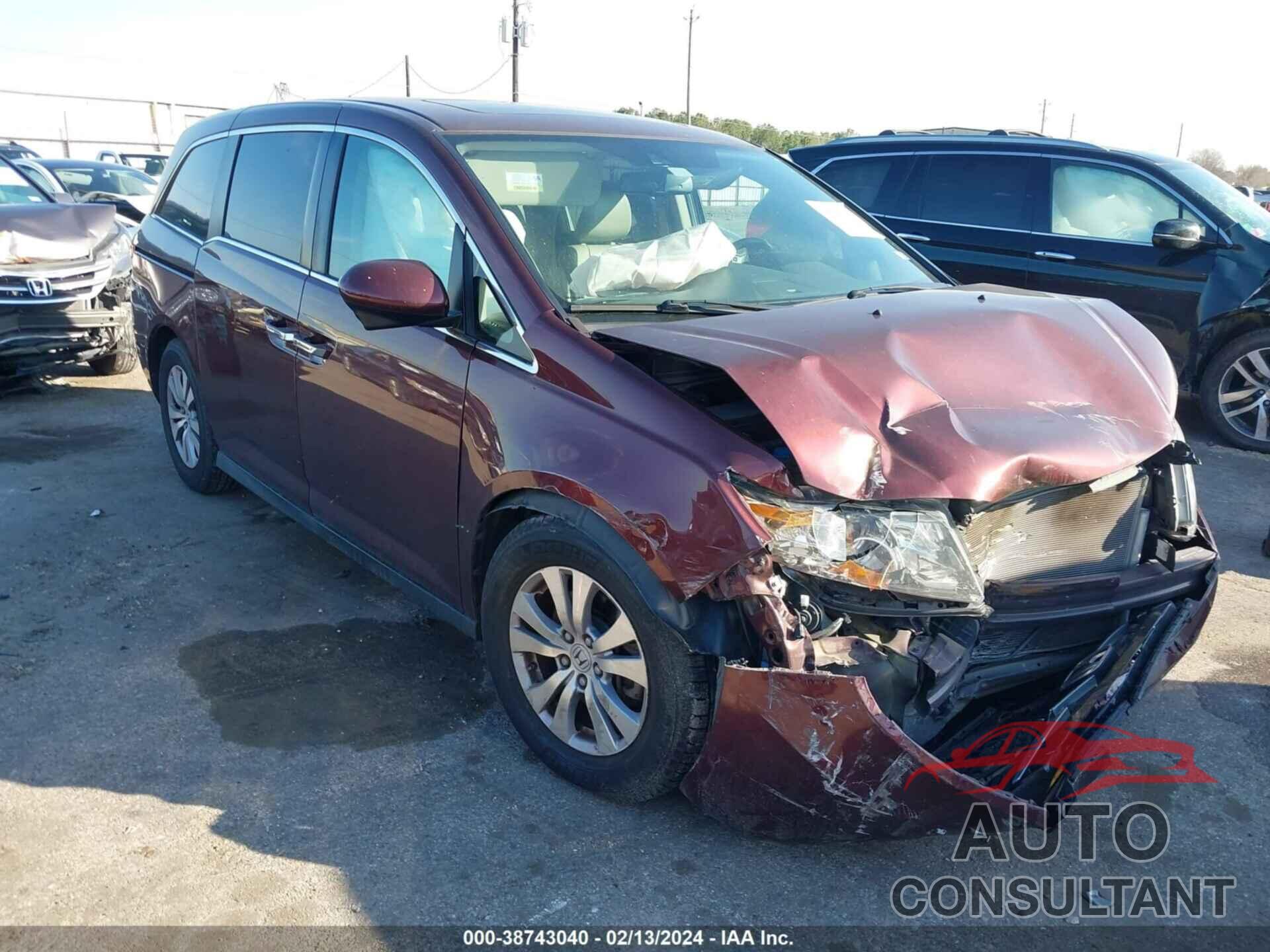 HONDA ODYSSEY 2016 - 5FNRL5H62GB166245