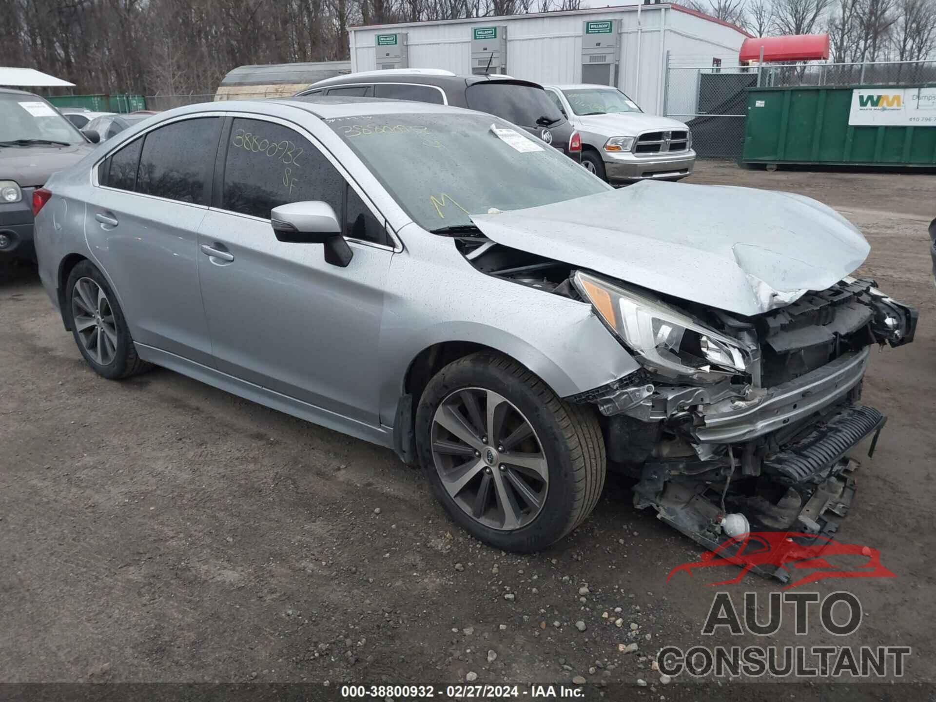 SUBARU LEGACY 2016 - 4S3BNAL6XG3057248