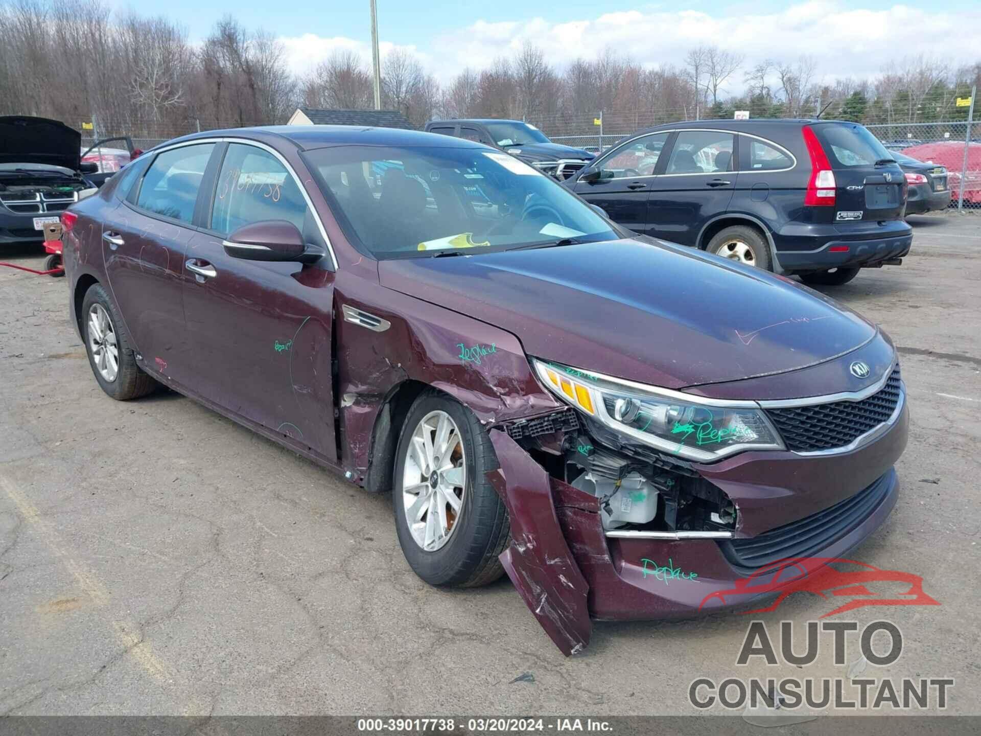 KIA OPTIMA 2016 - 5XXGT4L30GG026853