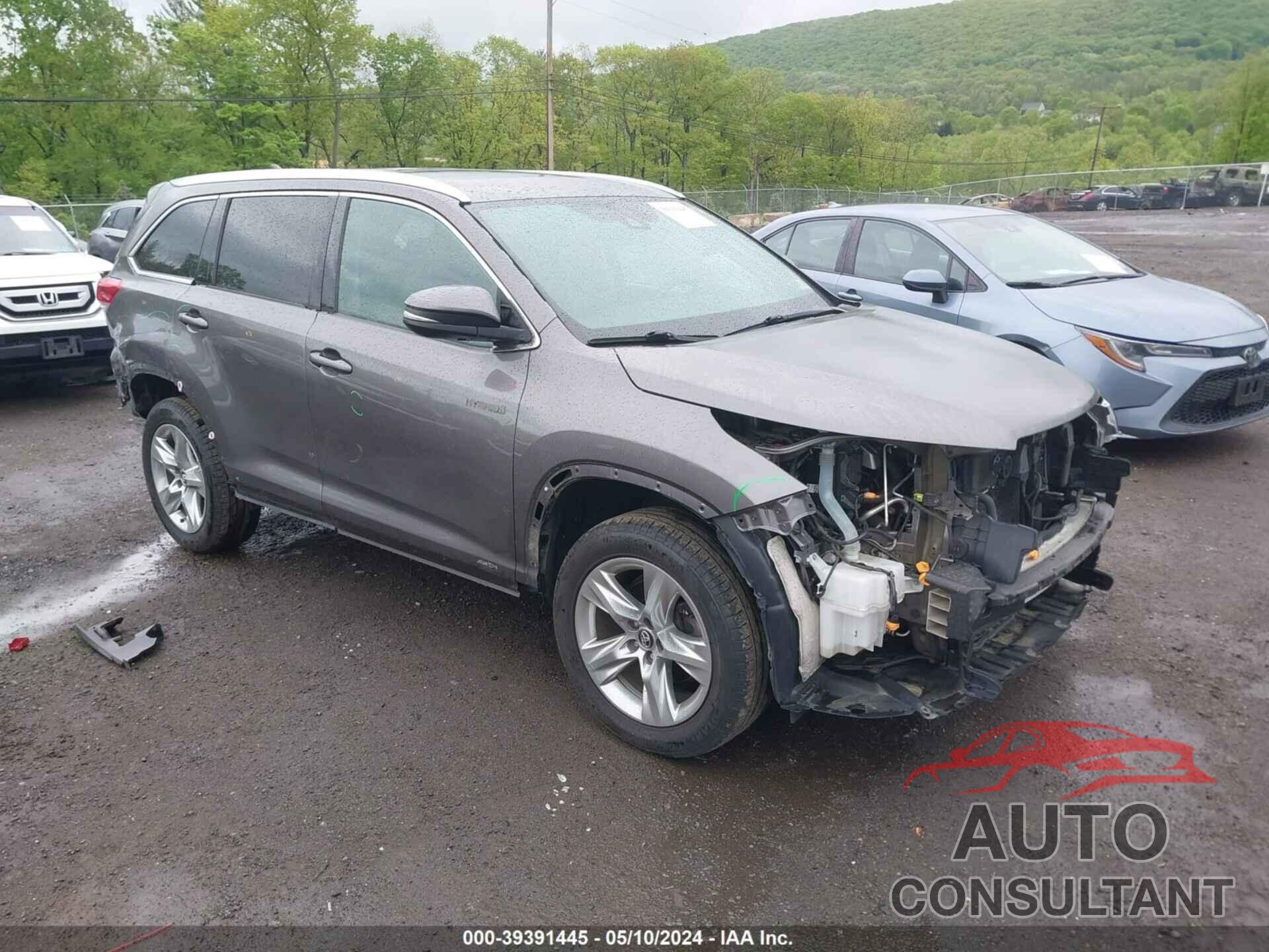 TOYOTA HIGHLANDER HYBRID 2017 - 5TDDGRFH8HS030998