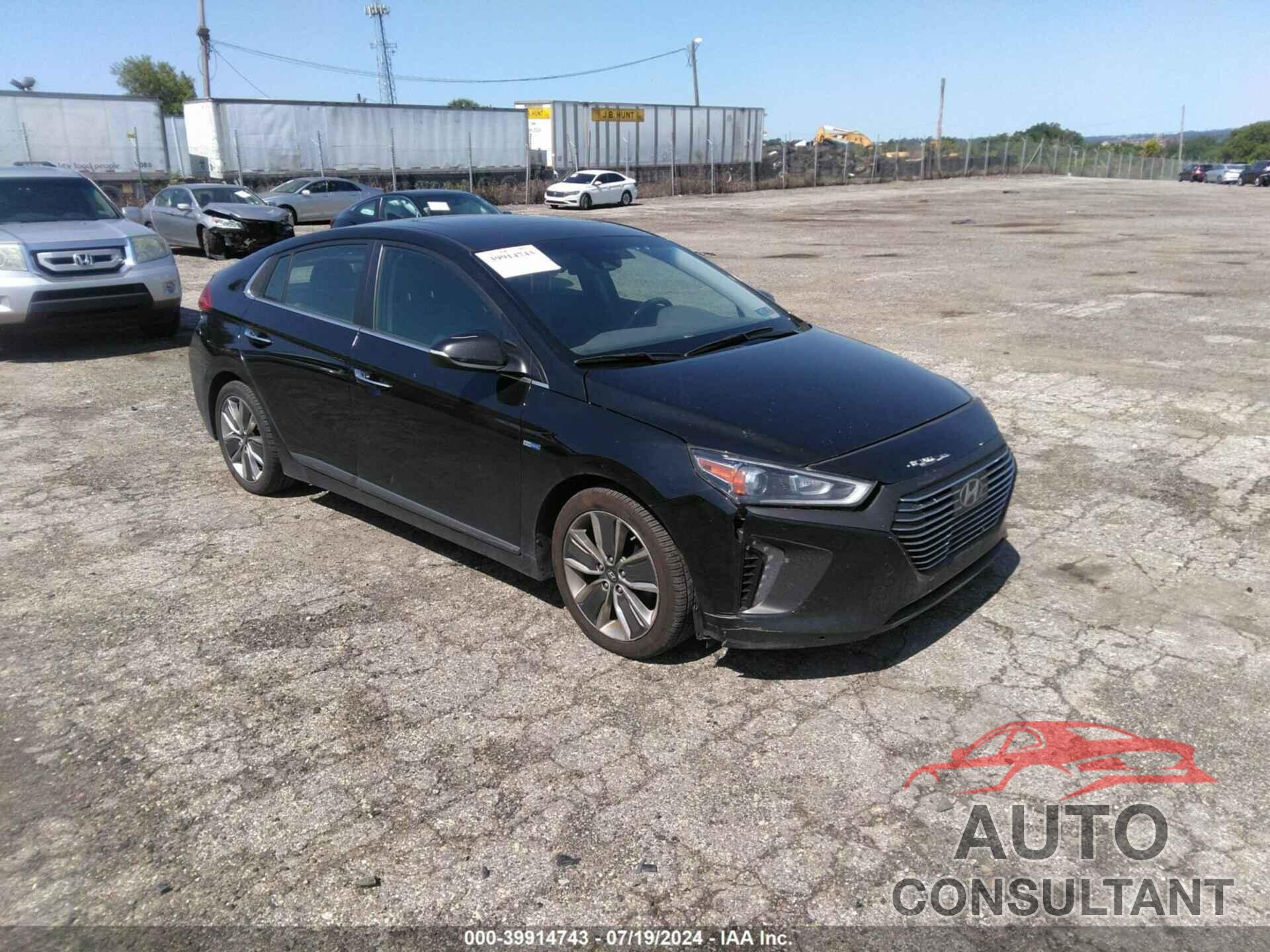 HYUNDAI IONIQ HYBRID 2019 - KMHC85LC2KU112332