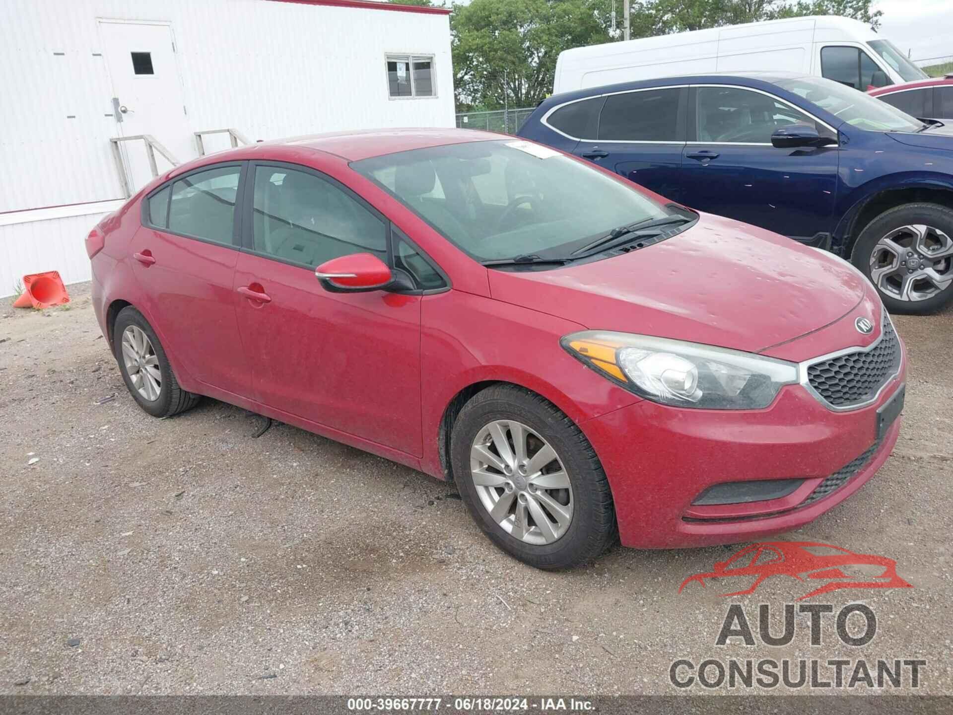 KIA FORTE 2016 - KNAFX4A64G5480294