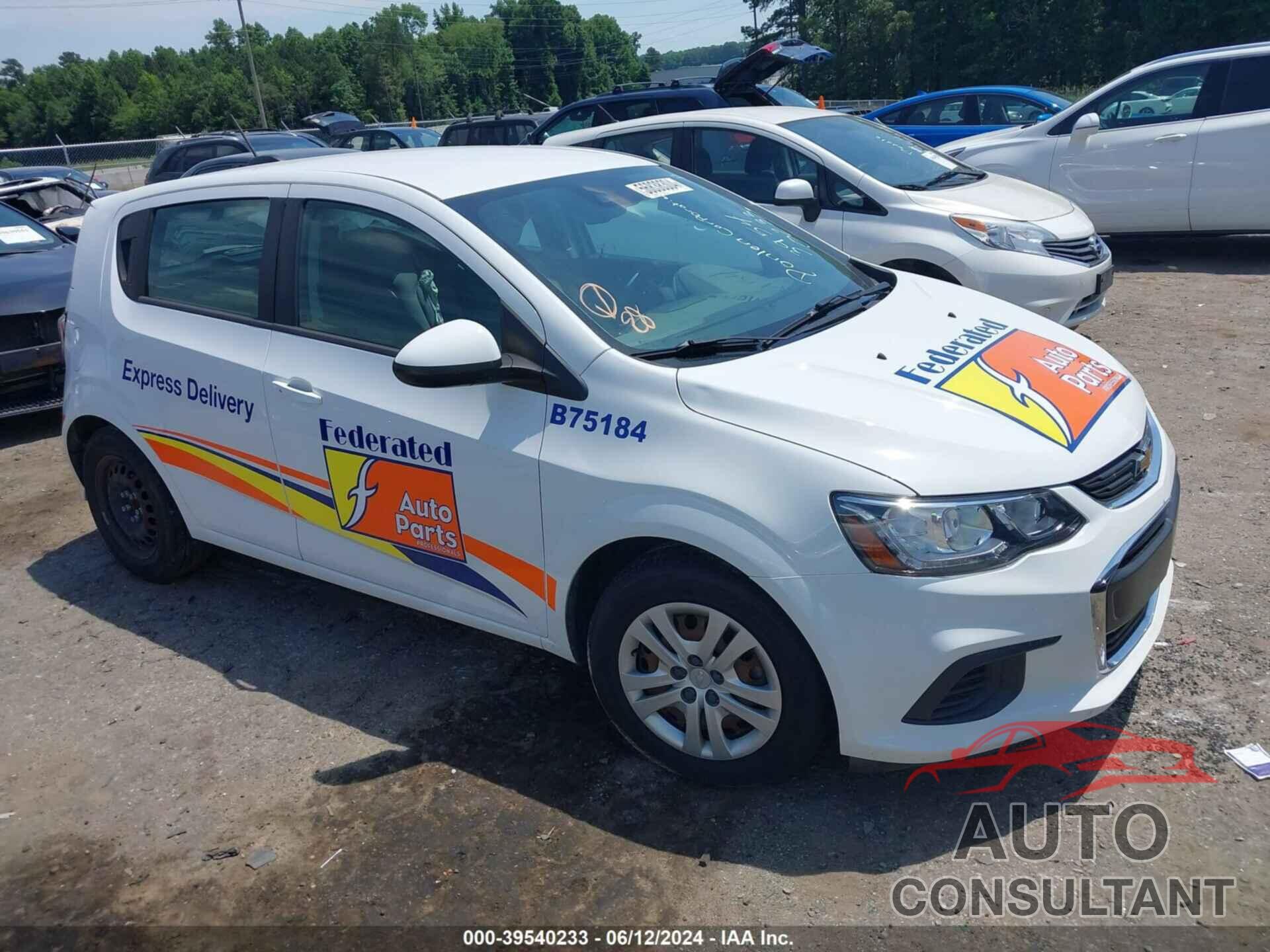 CHEVROLET SONIC 2020 - 1G1JG6SB9L4100489