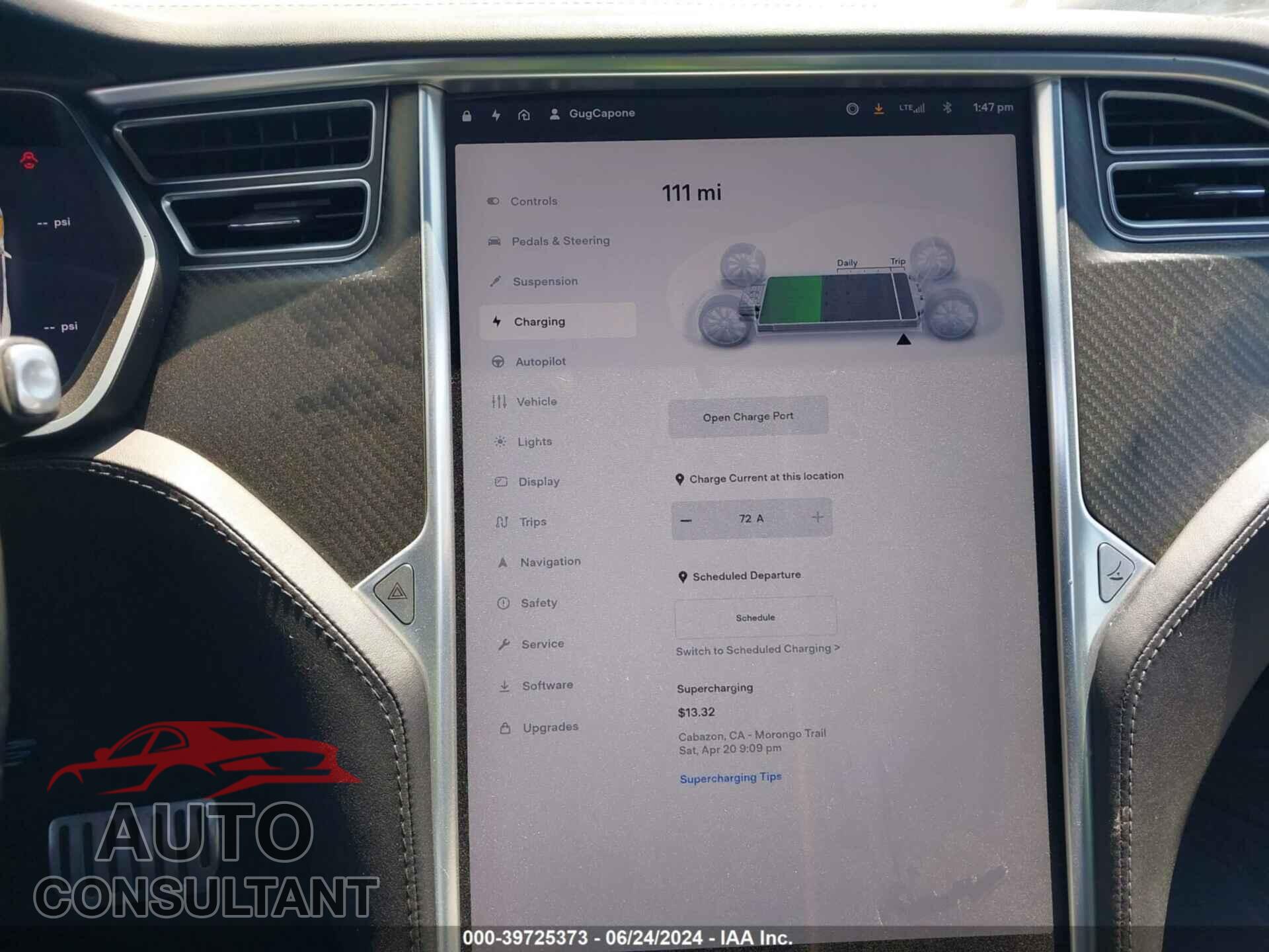 TESLA MODEL S 2017 - 5YJSA1E45HF219251