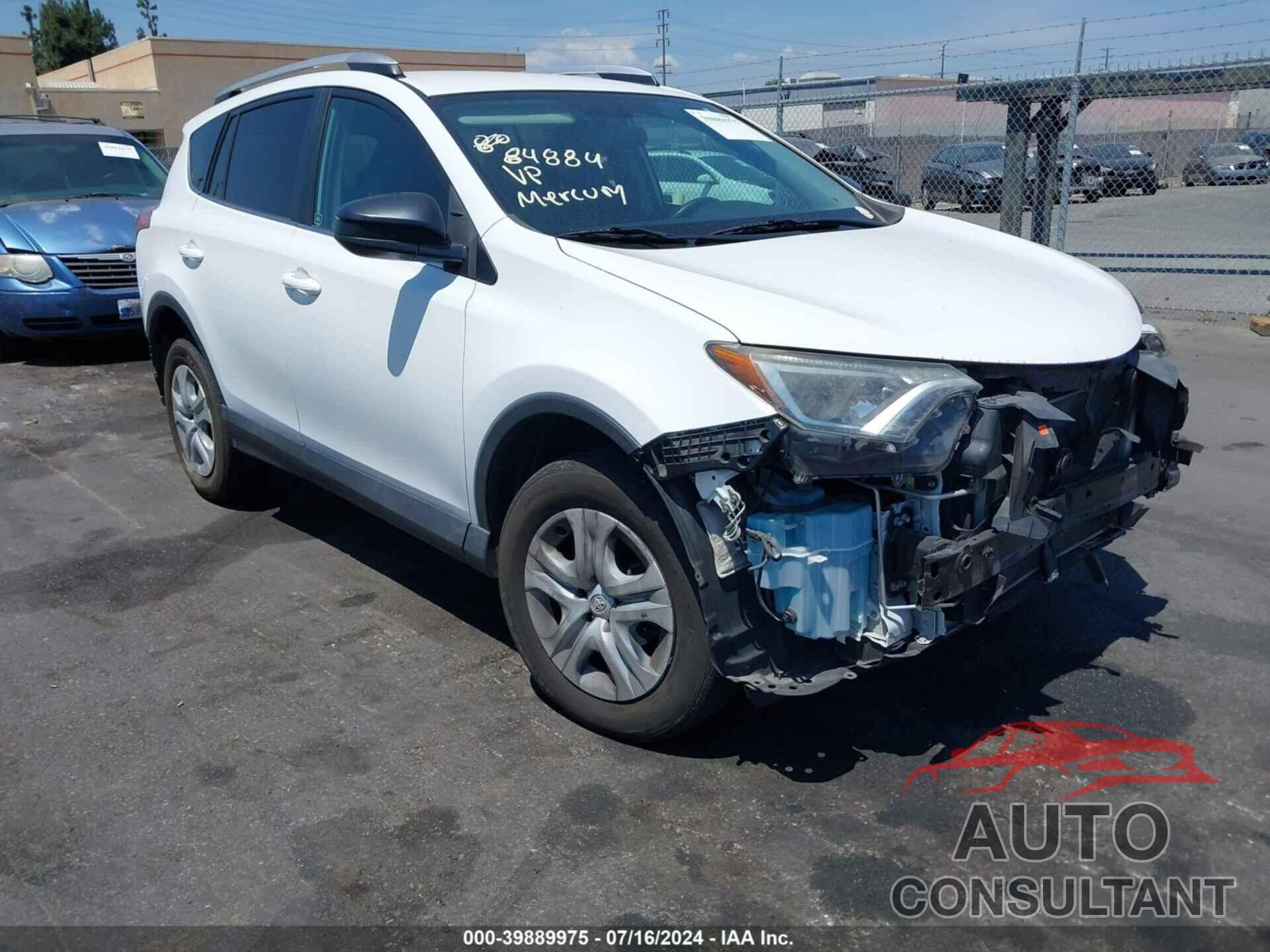 TOYOTA RAV4 2016 - 2T3ZFREV6GW282469