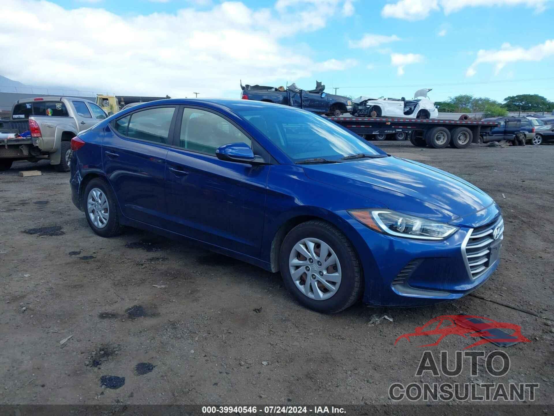 HYUNDAI ELANTRA 2017 - 5NPD74LF7HH153574