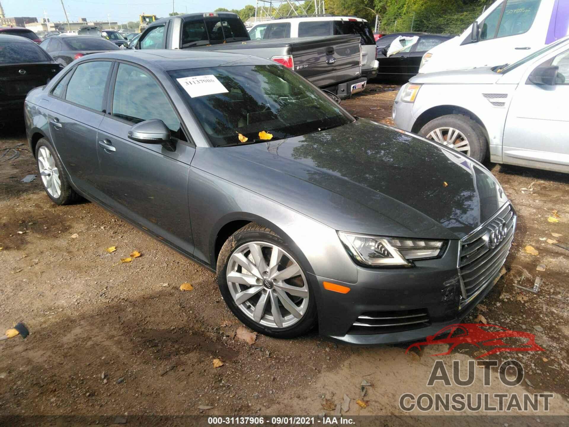 AUDI A4 2017 - WAUANAF4XHN026932