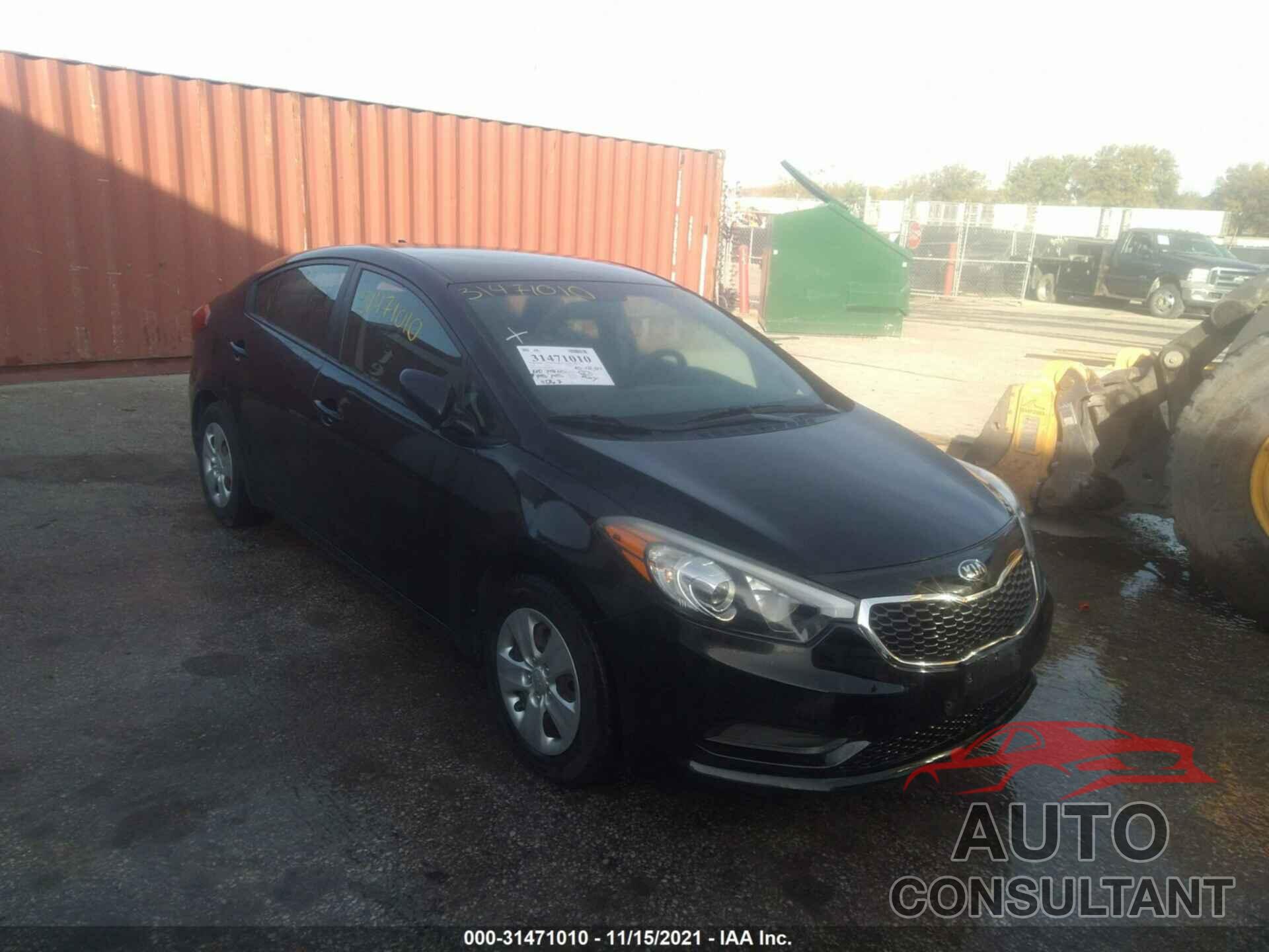 KIA FORTE 2016 - KNAFK4A67G5466548