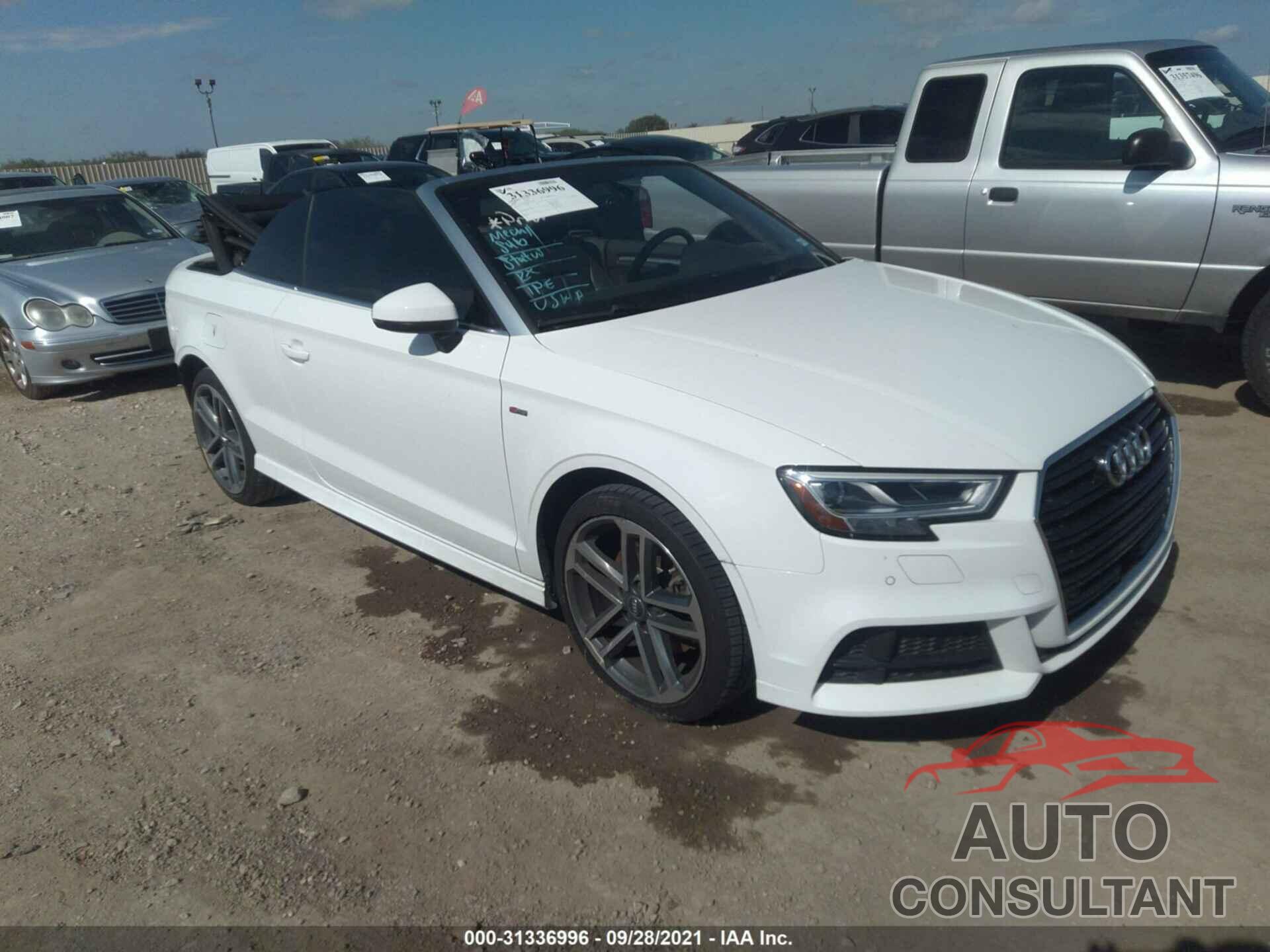 AUDI A3 CABRIOLET 2019 - WAU5ULFFXK1030219