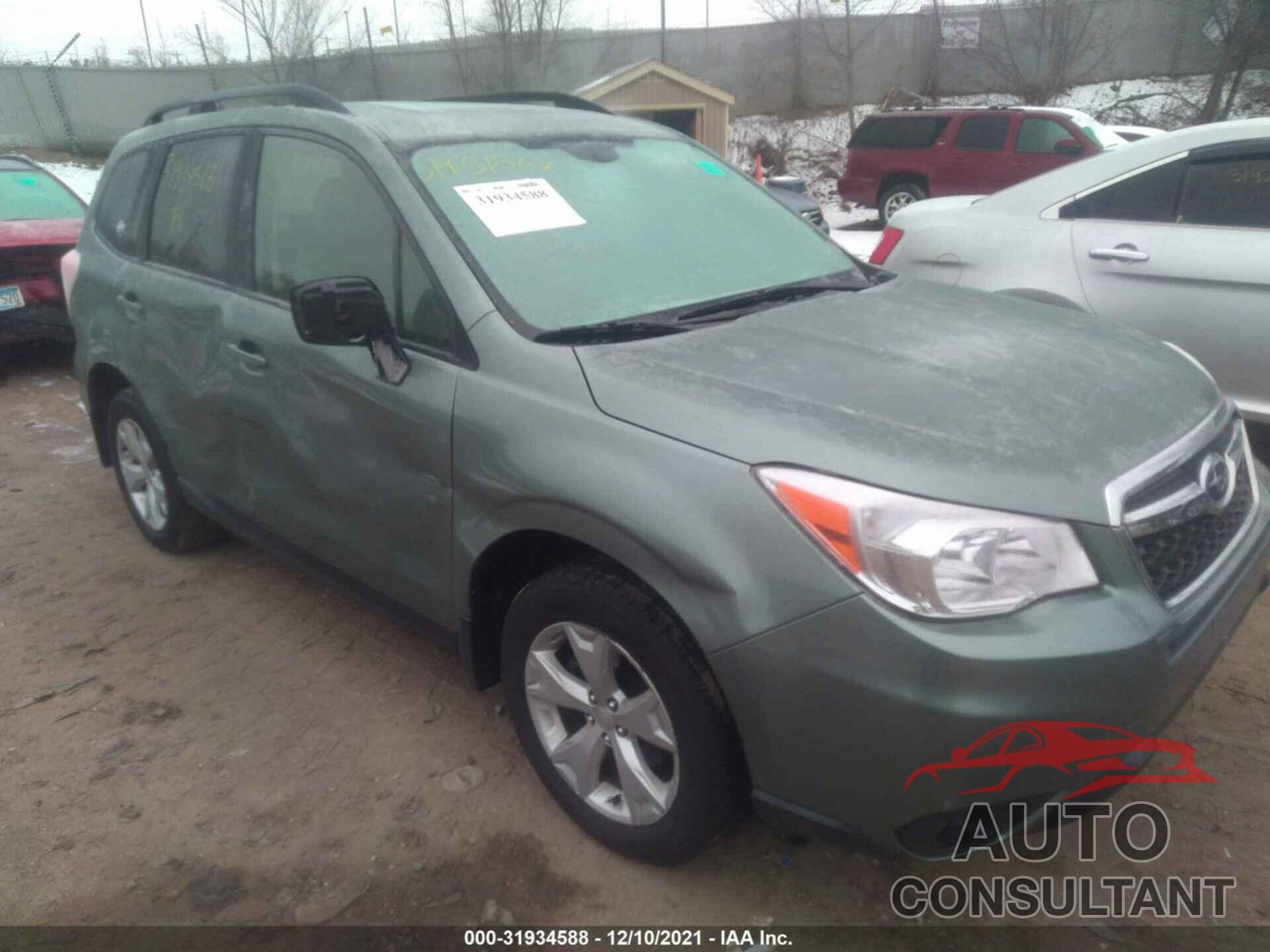 SUBARU FORESTER 2016 - JF2SJAFC8GH524927