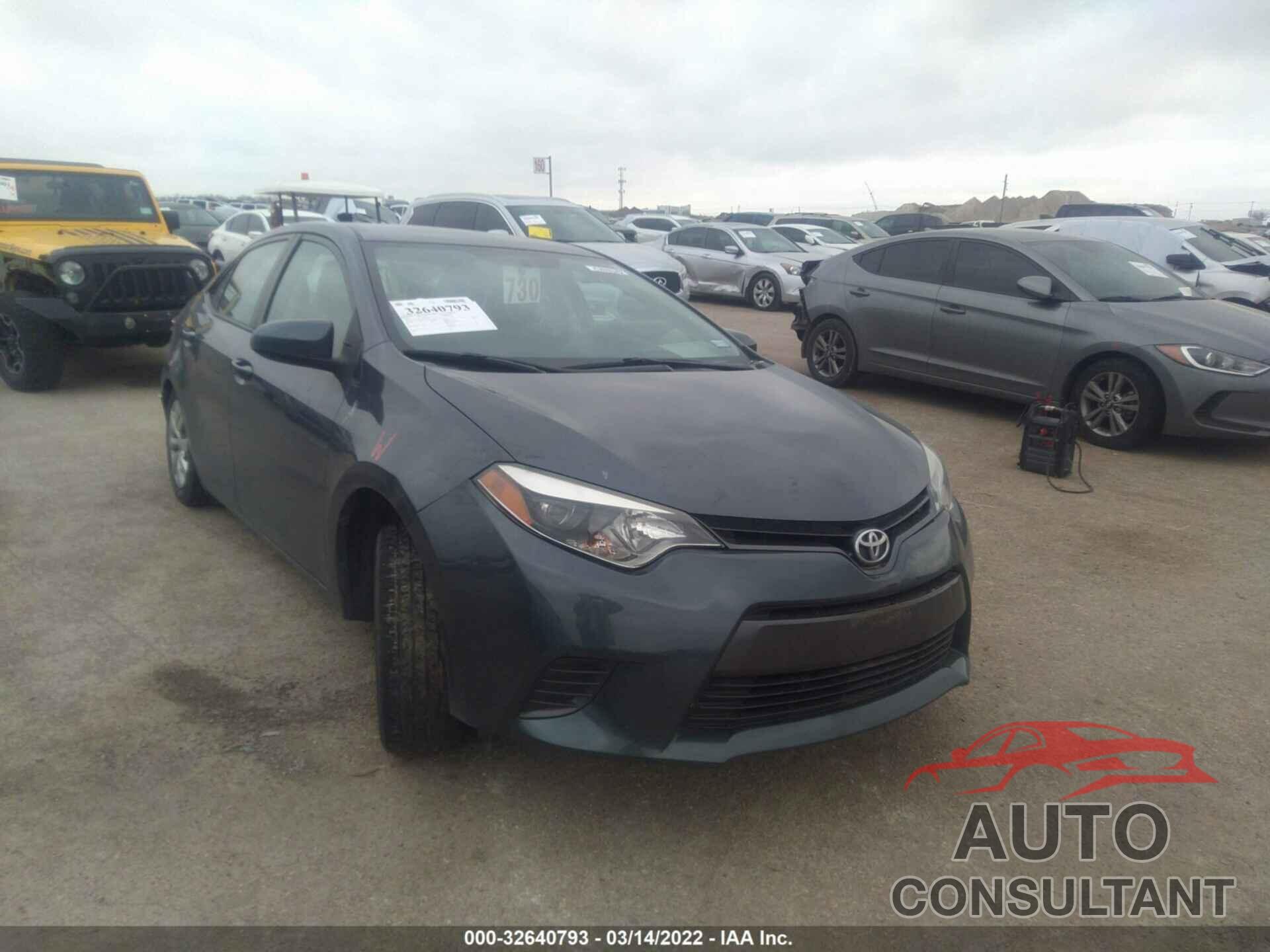 TOYOTA COROLLA 2016 - 5YFBURHE9GP394650