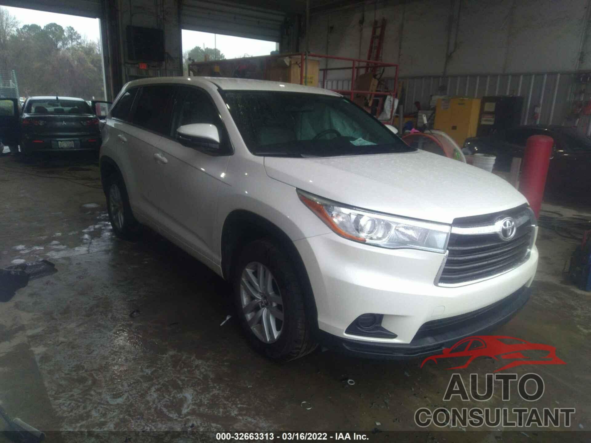 TOYOTA HIGHLANDER 2016 - 5TDZKRFH6GS142895