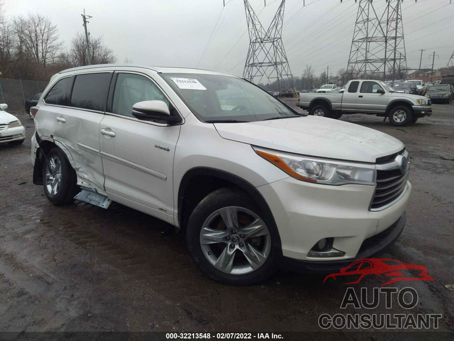 TOYOTA HIGHLANDER HYBRID 2016 - 5TDDCRFH1GS019139