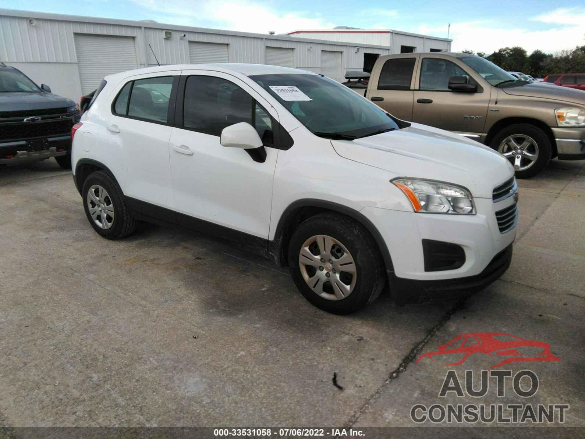 CHEVROLET TRAX 2016 - 3GNCJKSB7GL240350