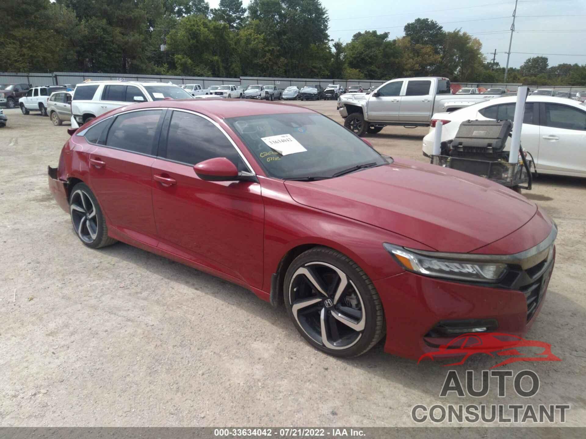 HONDA ACCORD SEDAN 2019 - 1HGCV1F34KA067835