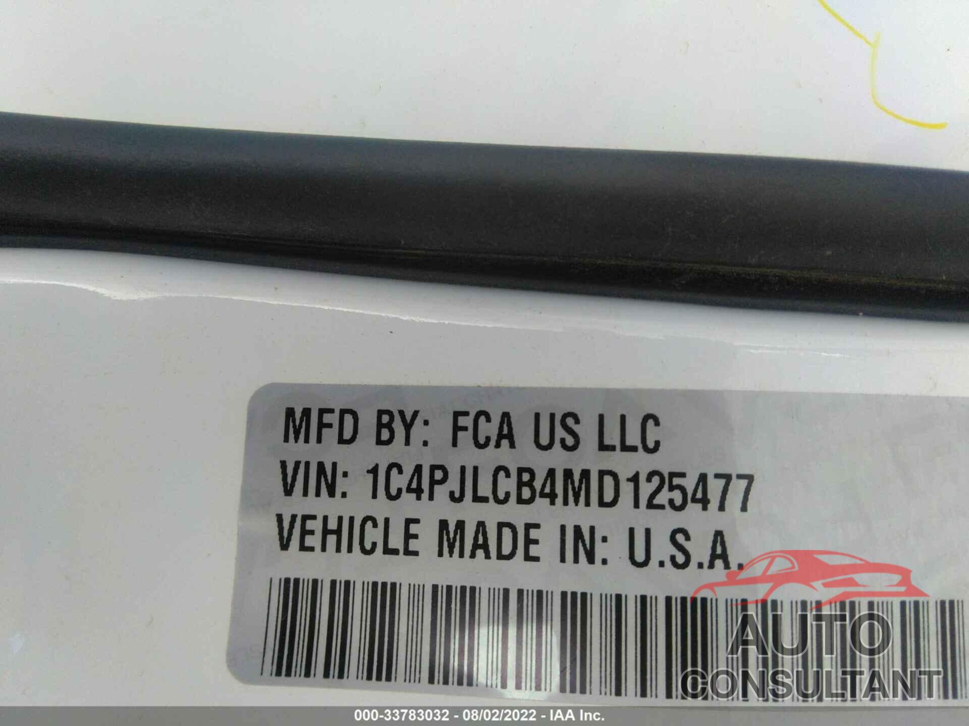 JEEP CHEROKEE 2021 - 1C4PJLCB4MD125477