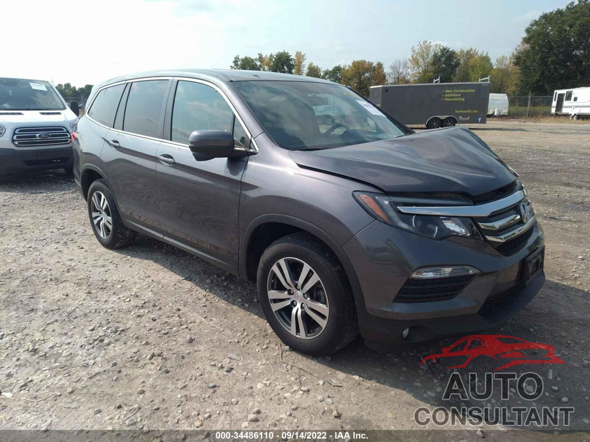 HONDA PILOT 2017 - 5FNYF6H74HB066554