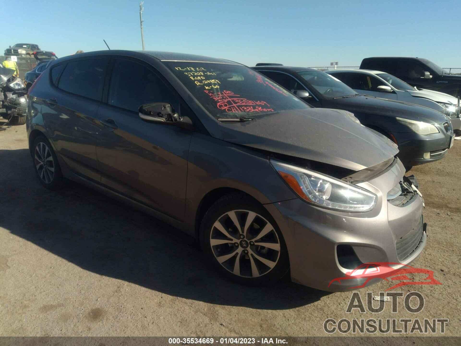 HYUNDAI ACCENT 2017 - KMHCU5AE7HU360360