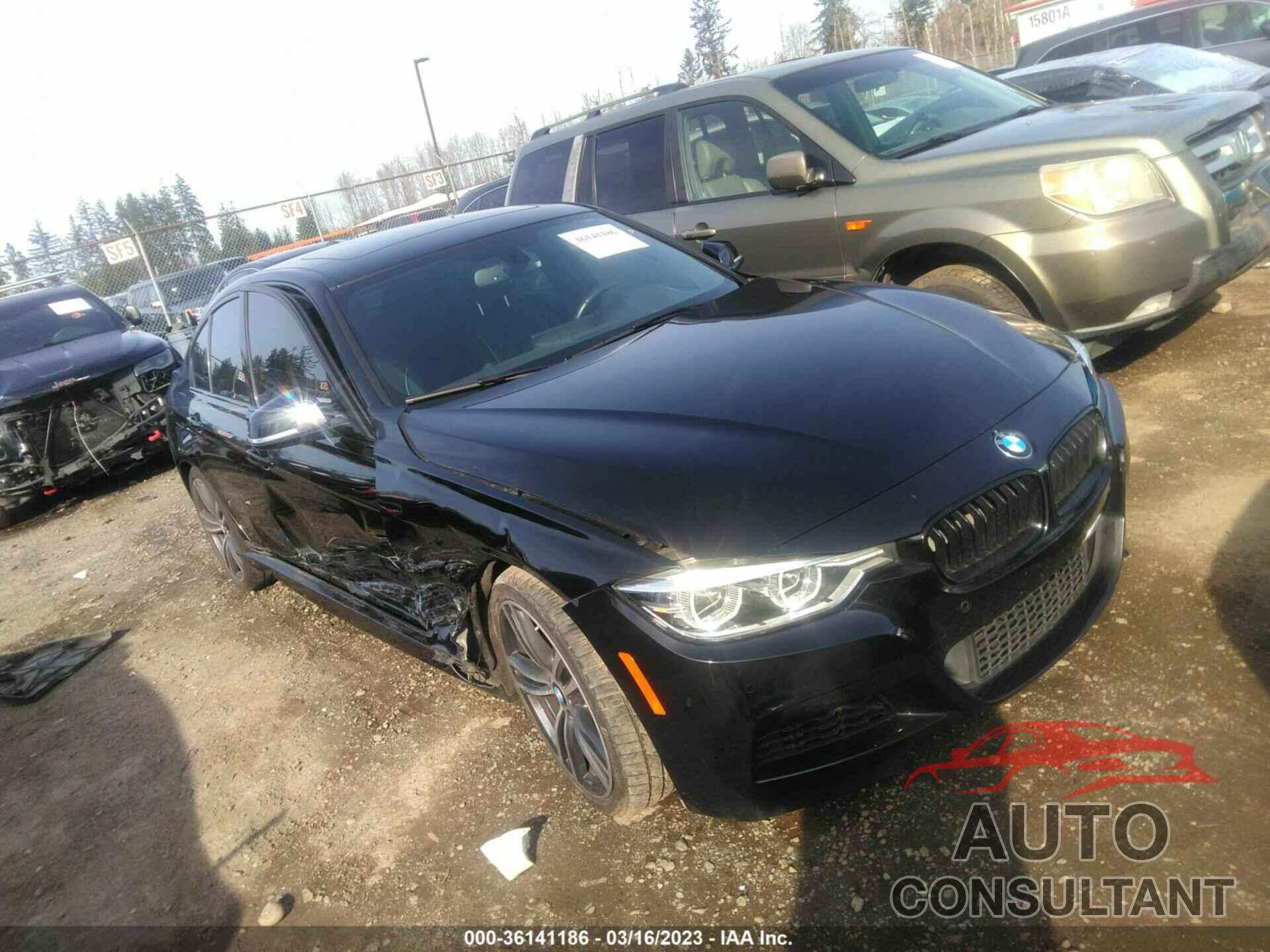 BMW 3 SERIES 2017 - WBA8B3G57HNU35349