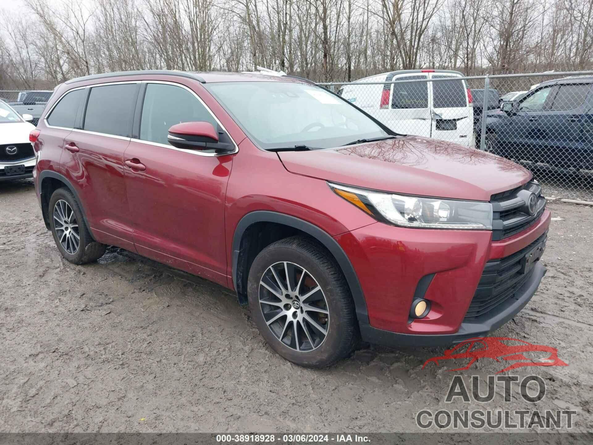 TOYOTA HIGHLANDER 2017 - 5TDJZRFH8HS370990