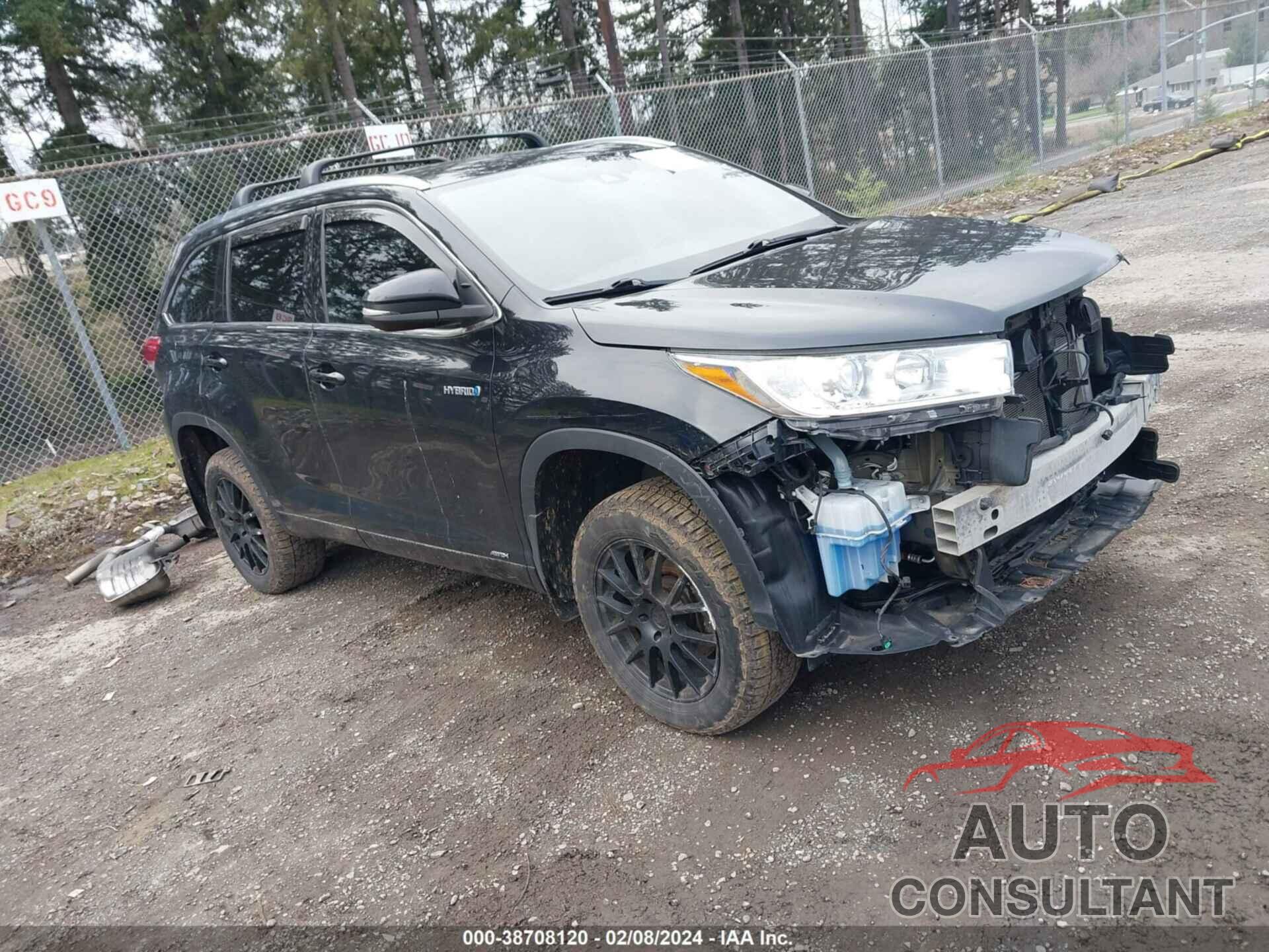 TOYOTA HIGHLANDER HYBRID 2018 - 5TDJGRFH6JS041796