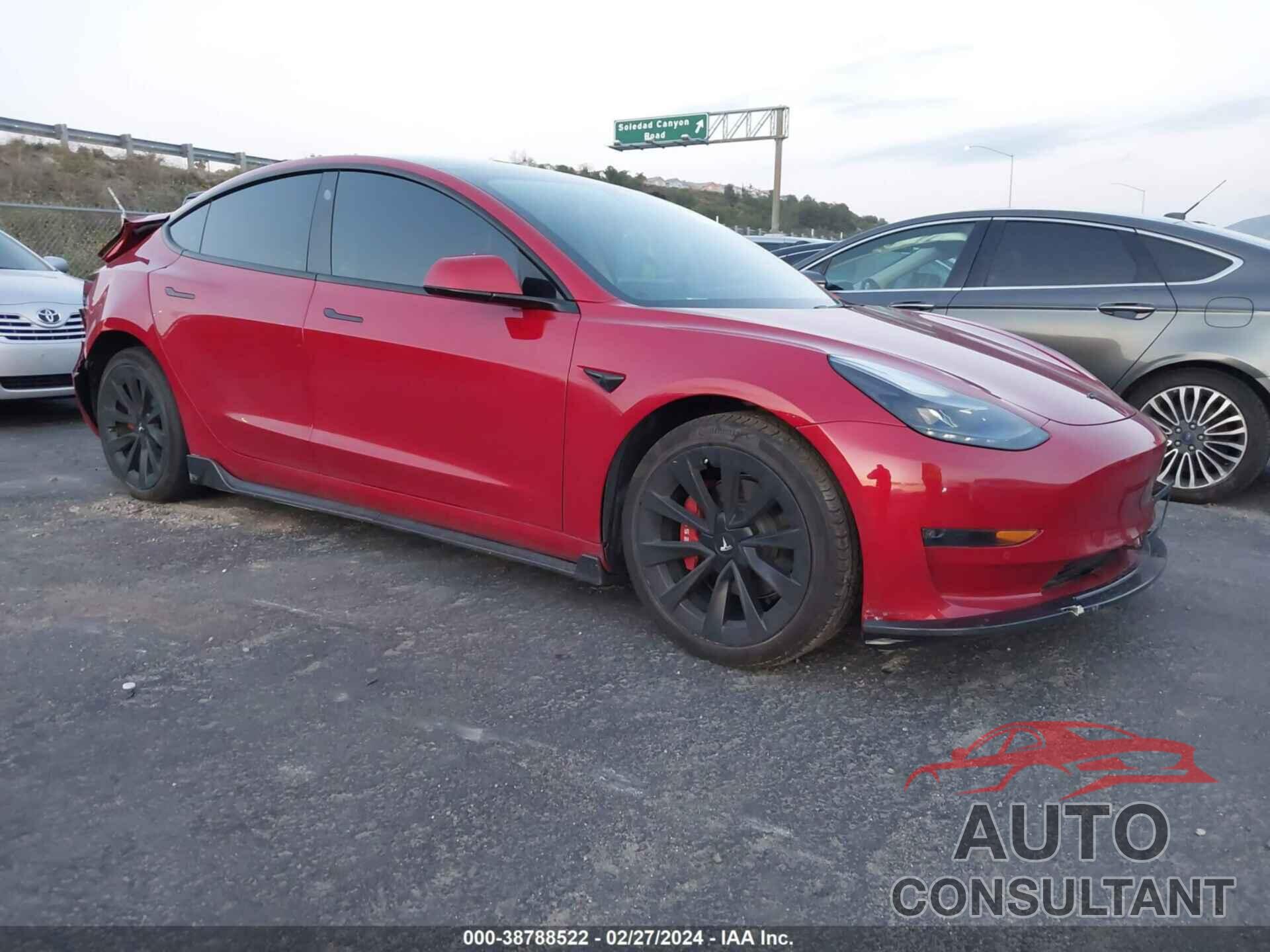TESLA MODEL 3 2022 - 5YJ3E1EB7NF130834