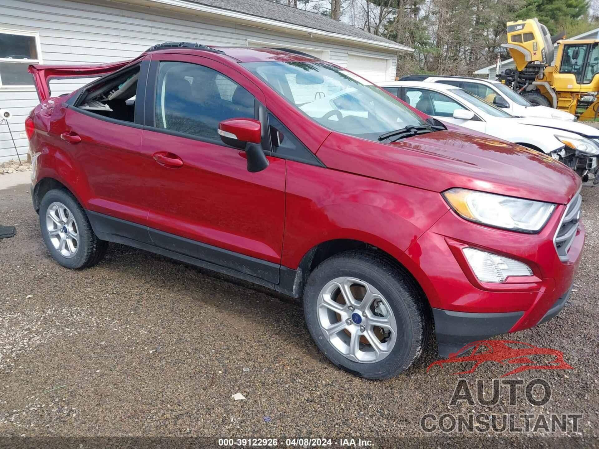 FORD ECOSPORT 2022 - MAJ6S3GL1NC458647