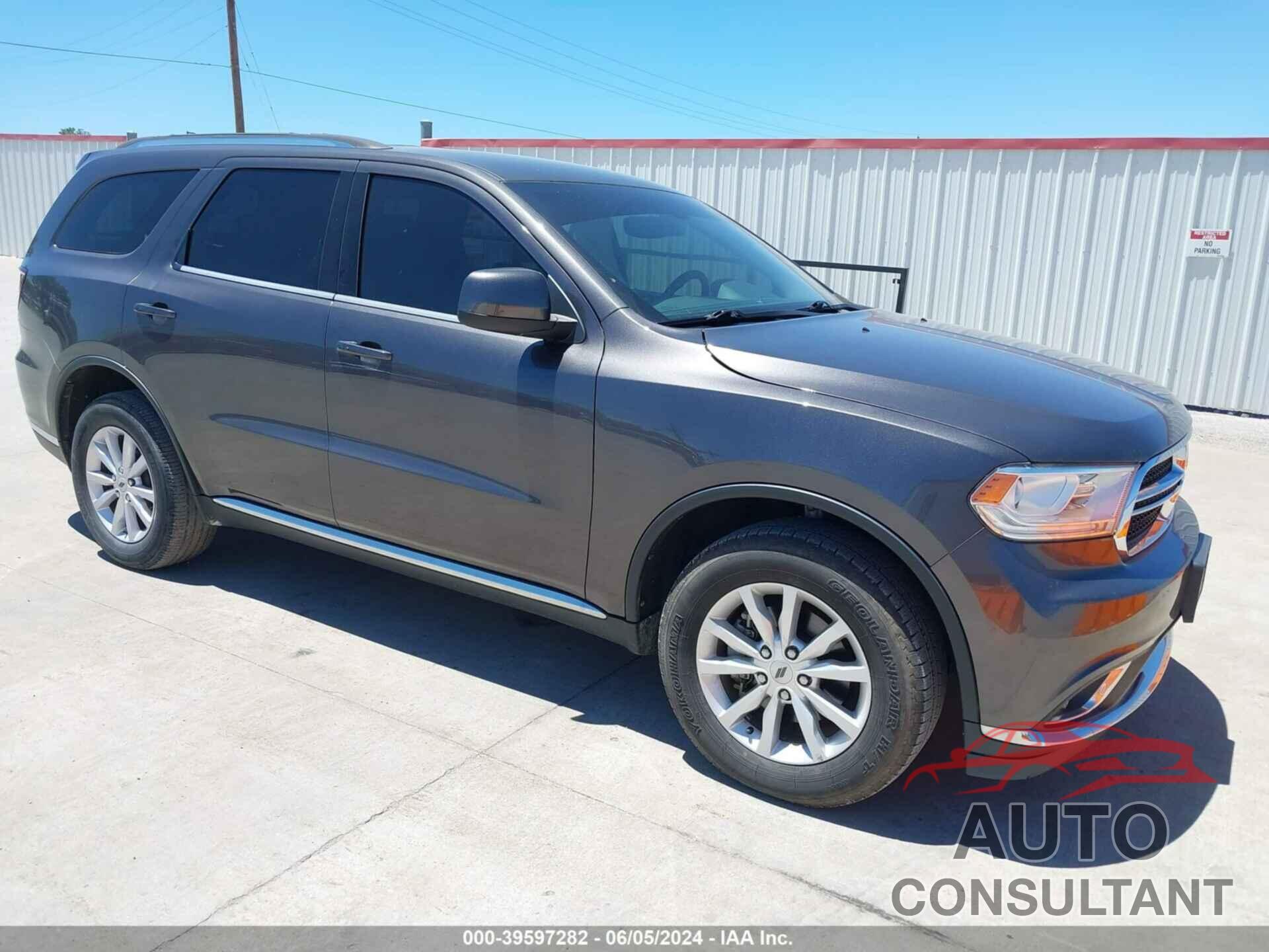 DODGE DURANGO 2019 - 1C4RDJAG8KC585246