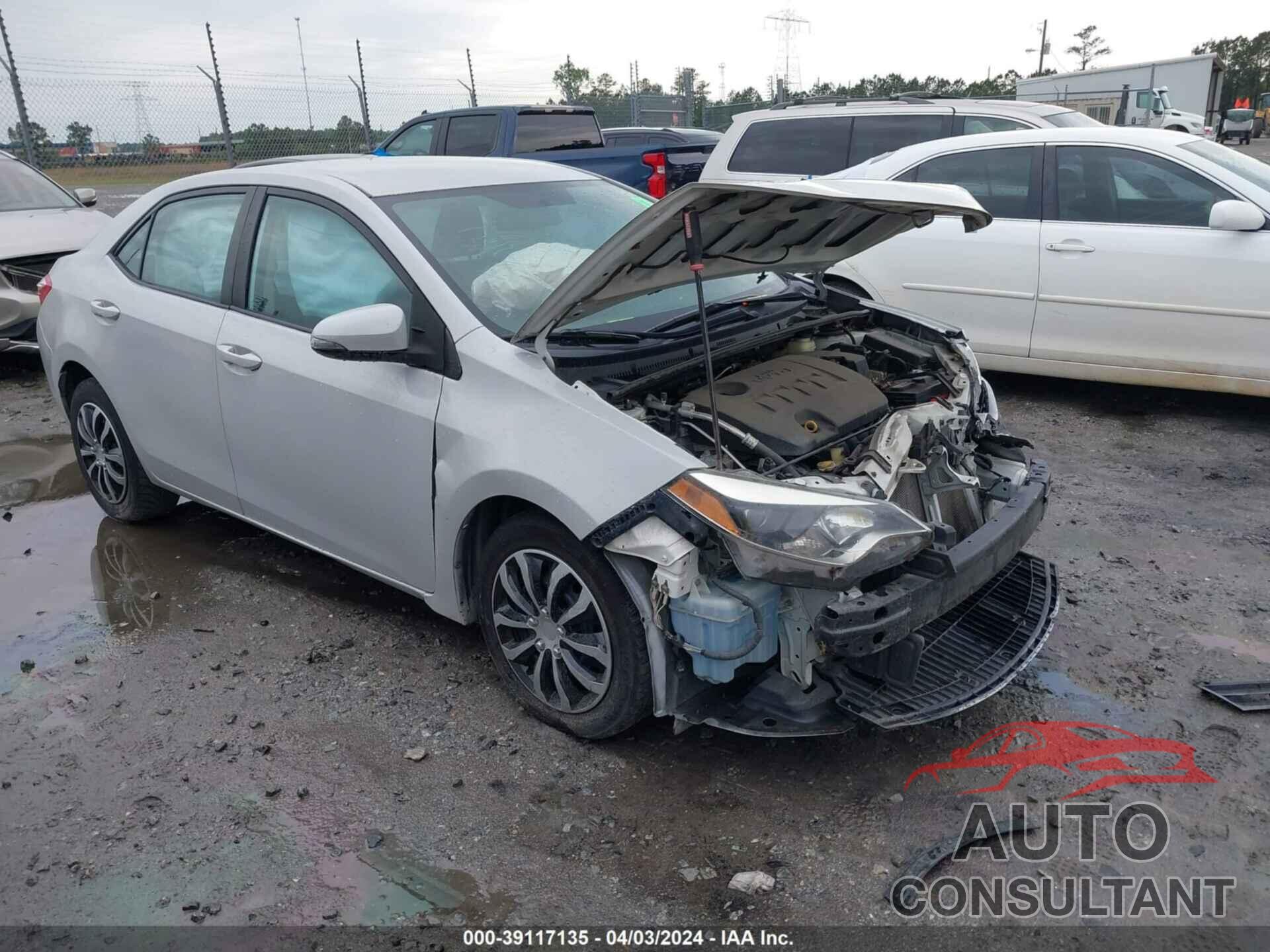 TOYOTA COROLLA 2015 - 2T1BURHE7FC458490