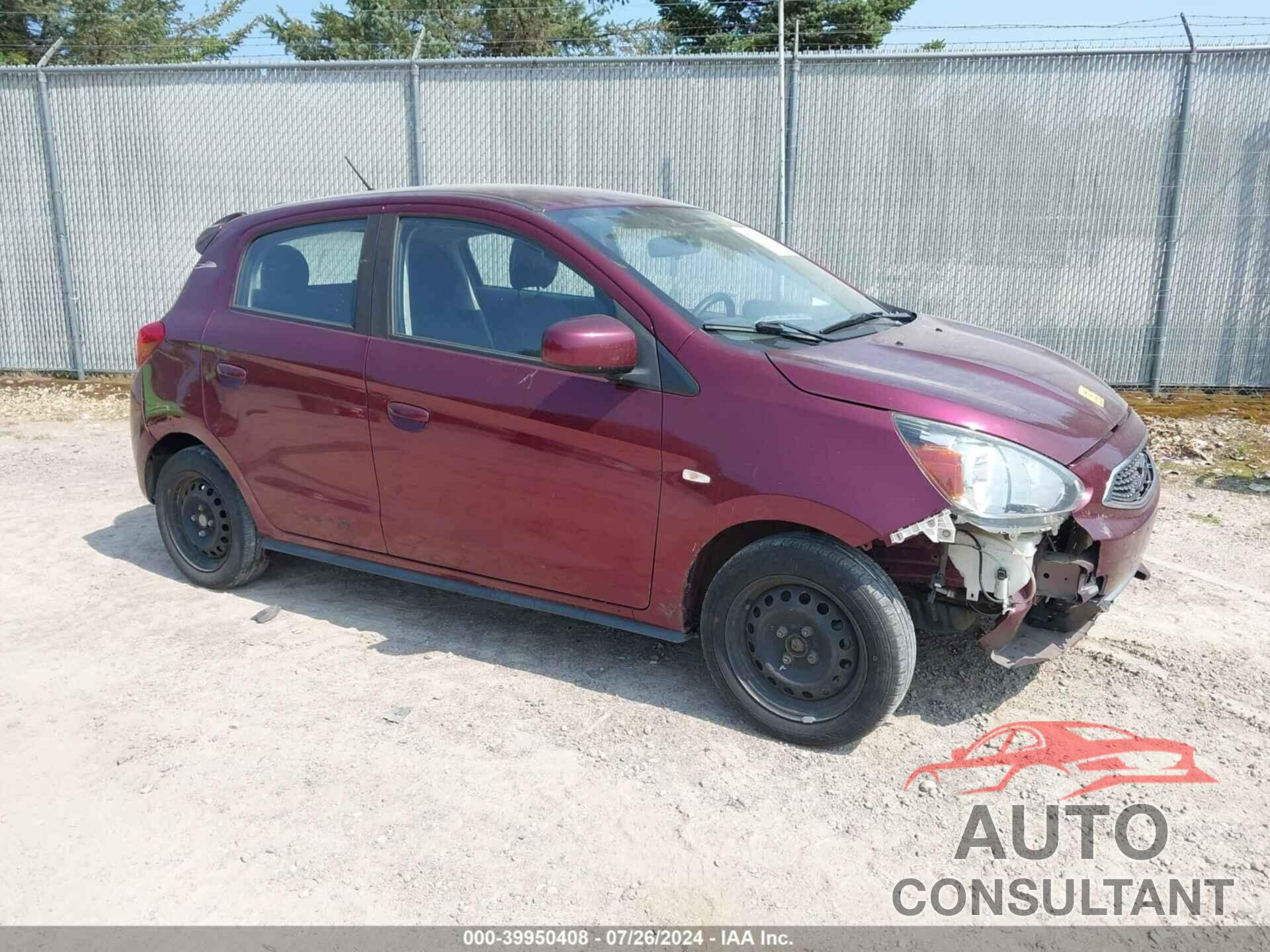 MITSUBISHI MIRAGE 2017 - ML32A3HJ7HH012800