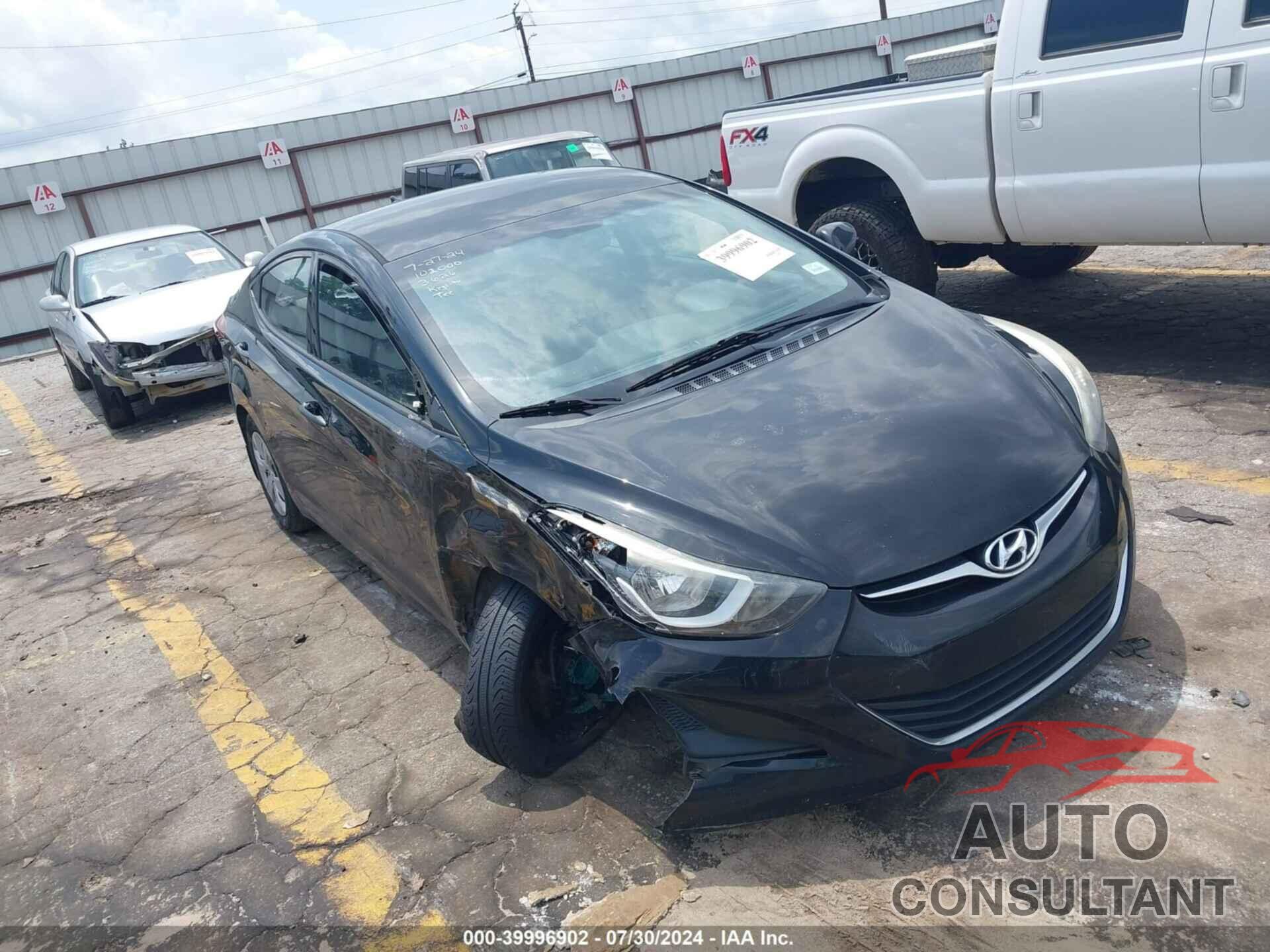 HYUNDAI ELANTRA 2016 - 5NPDH4AE3GH793626