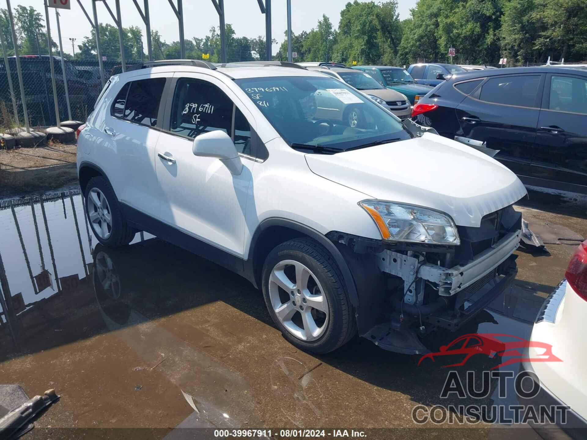 CHEVROLET TRAX 2016 - 3GNCJRSB2GL258439