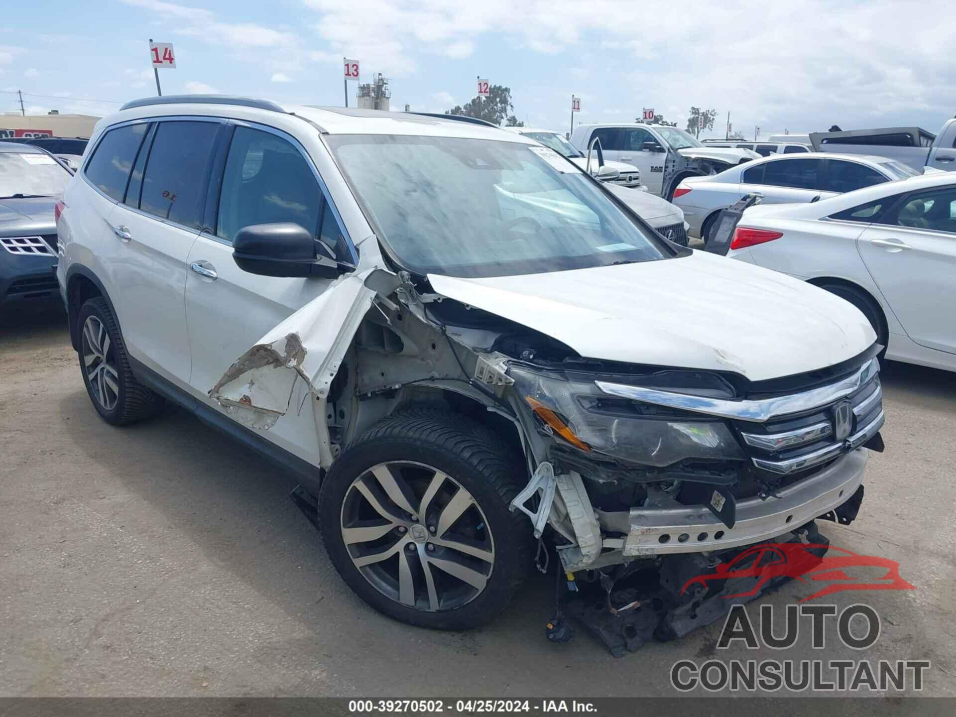 HONDA PILOT 2016 - 5FNYF6H06GB053838