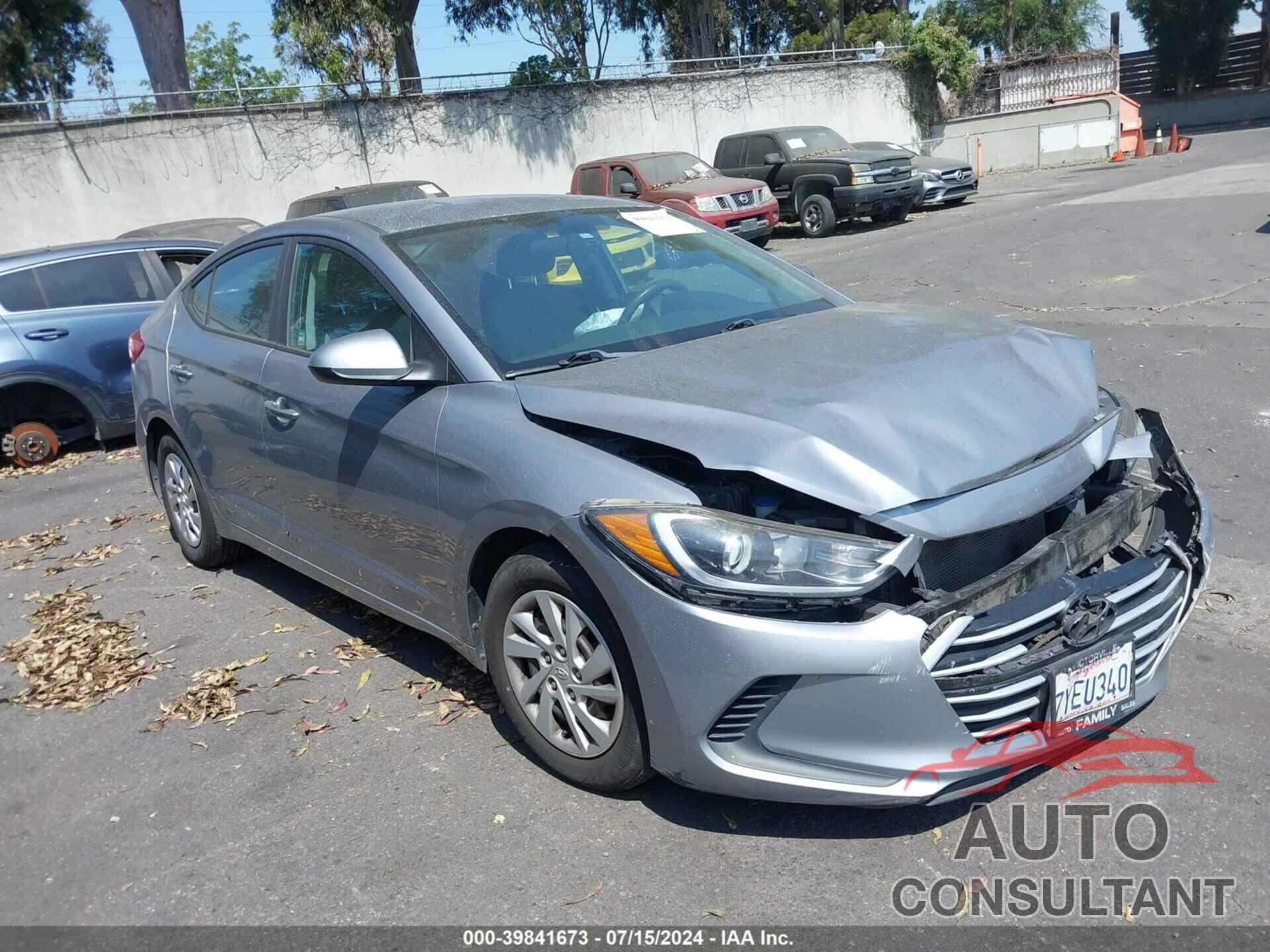 HYUNDAI ELANTRA 2017 - 5NPD74LF1HH203269