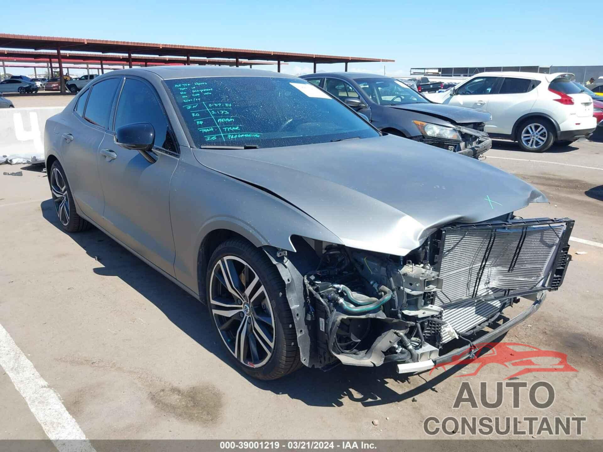 VOLVO S60 HYBRID 2020 - 7JRBR0FM5LG048390