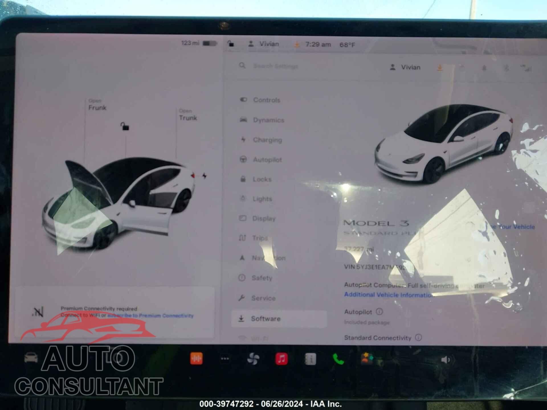 TESLA MODEL 3 2021 - 5YJ3E1EA7MF921161