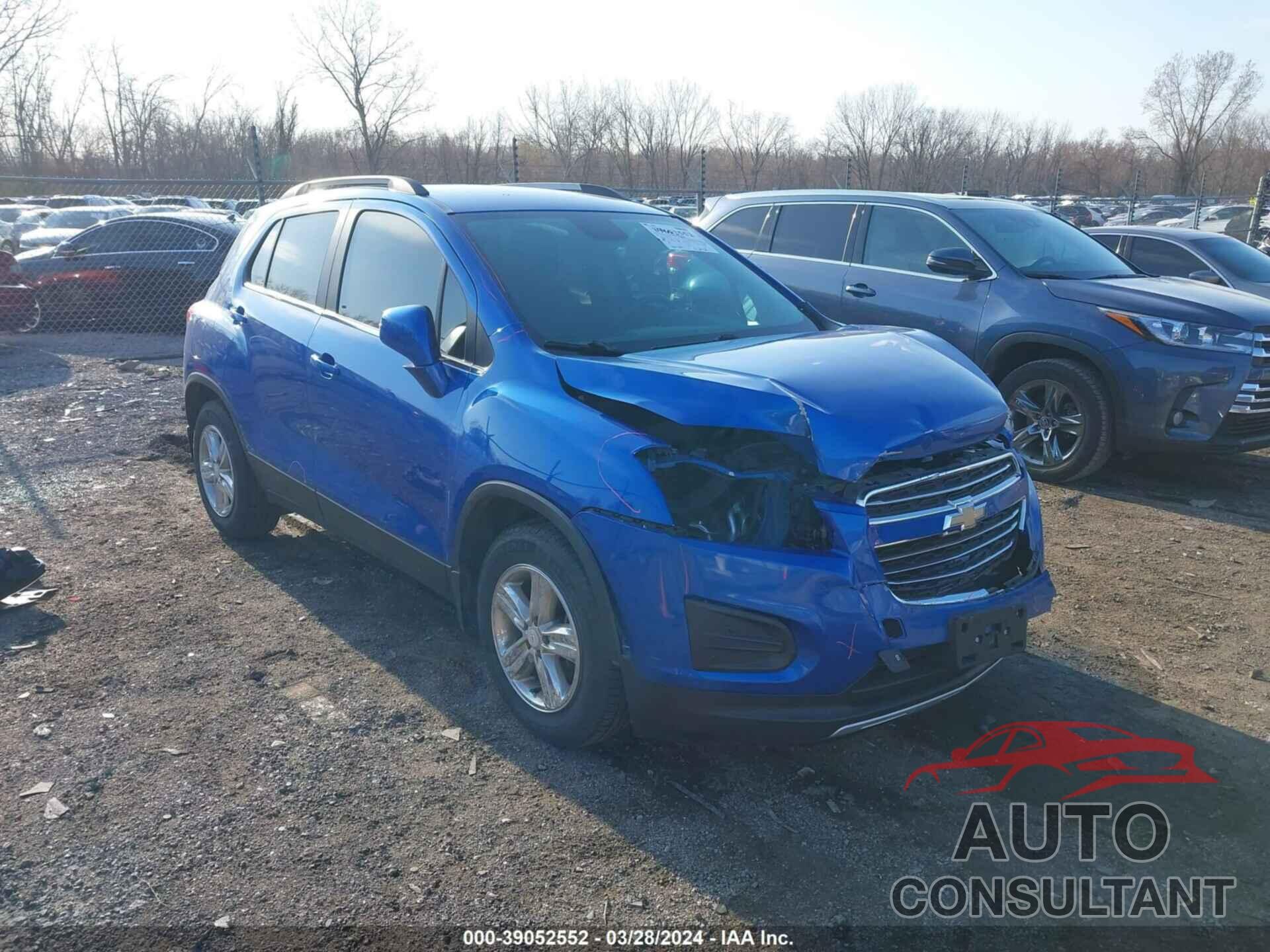 CHEVROLET TRAX 2016 - KL7CJLSB6GB648626