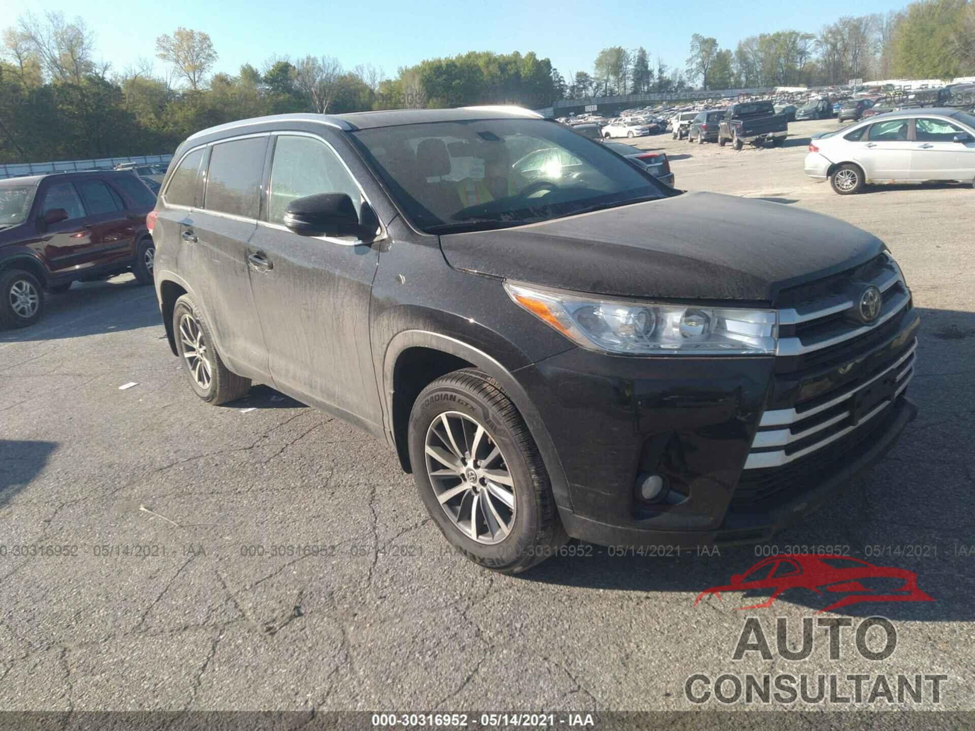 TOYOTA HIGHLANDER 2017 - 5TDJZRFH6HS465211