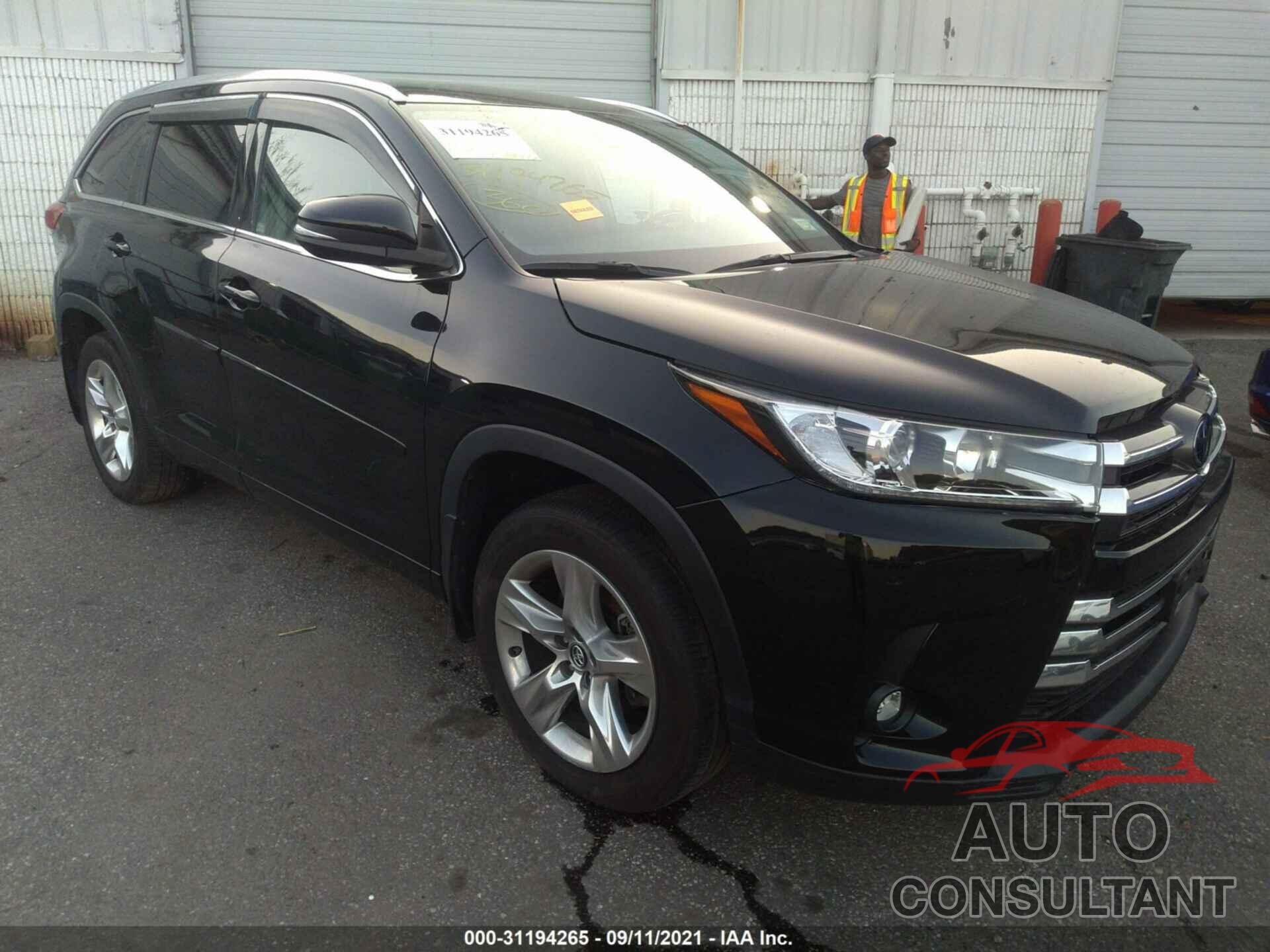 TOYOTA HIGHLANDER 2019 - 5TDDZRFHXKS722925