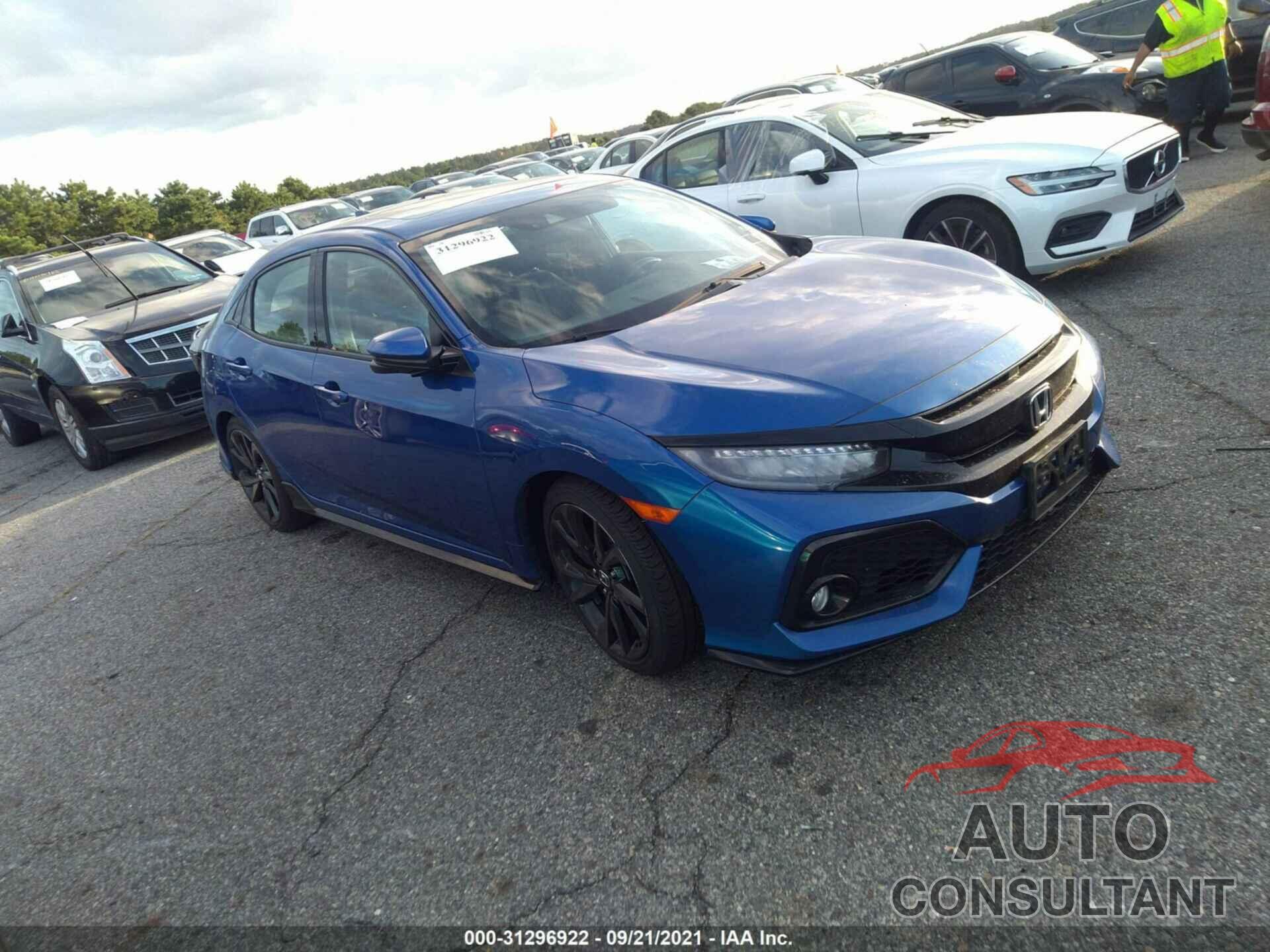 HONDA CIVIC HATCHBACK 2018 - SHHFK7H91JU401591