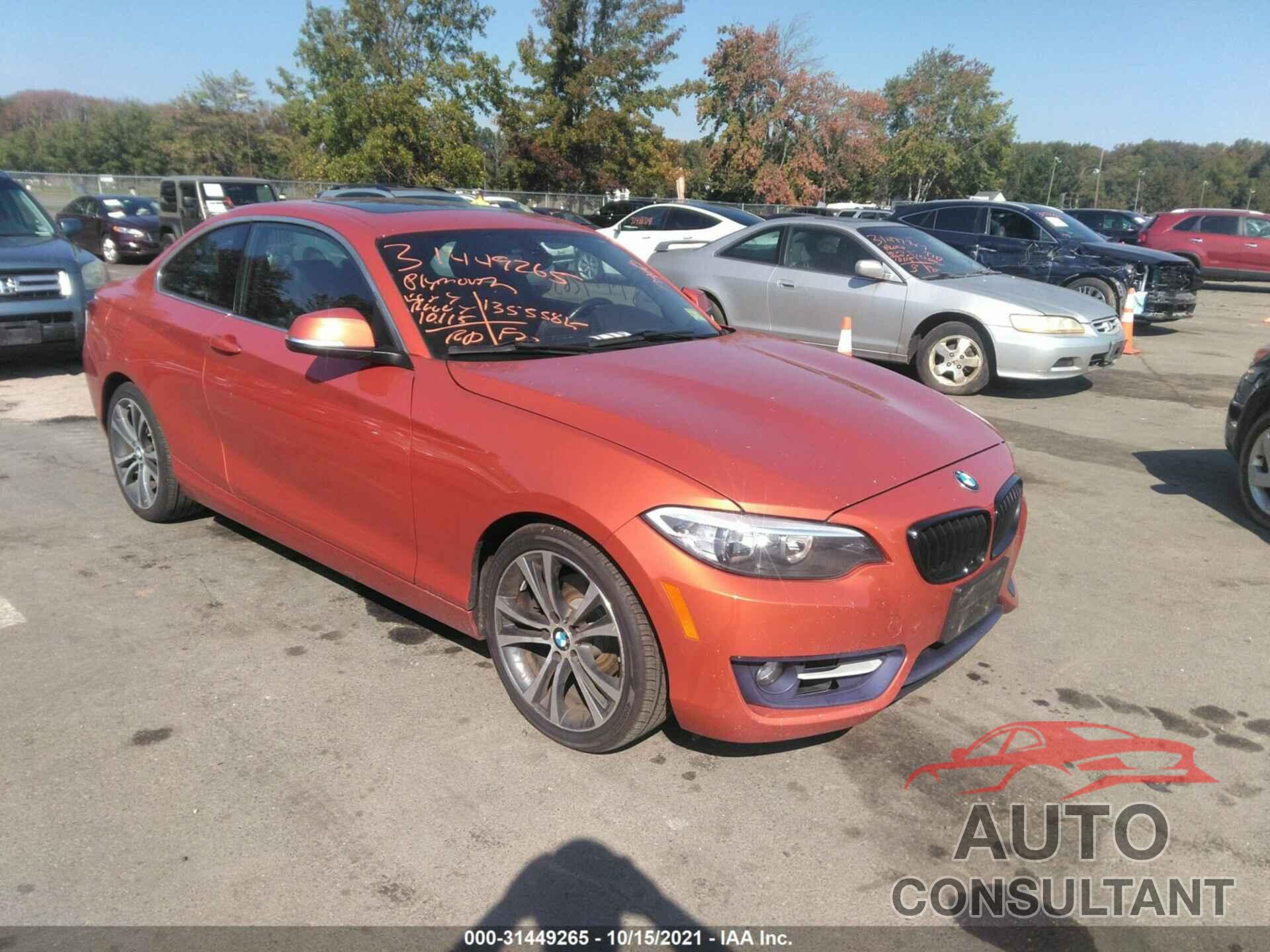 BMW 2 SERIES 2016 - WBA1G9C51GV726391