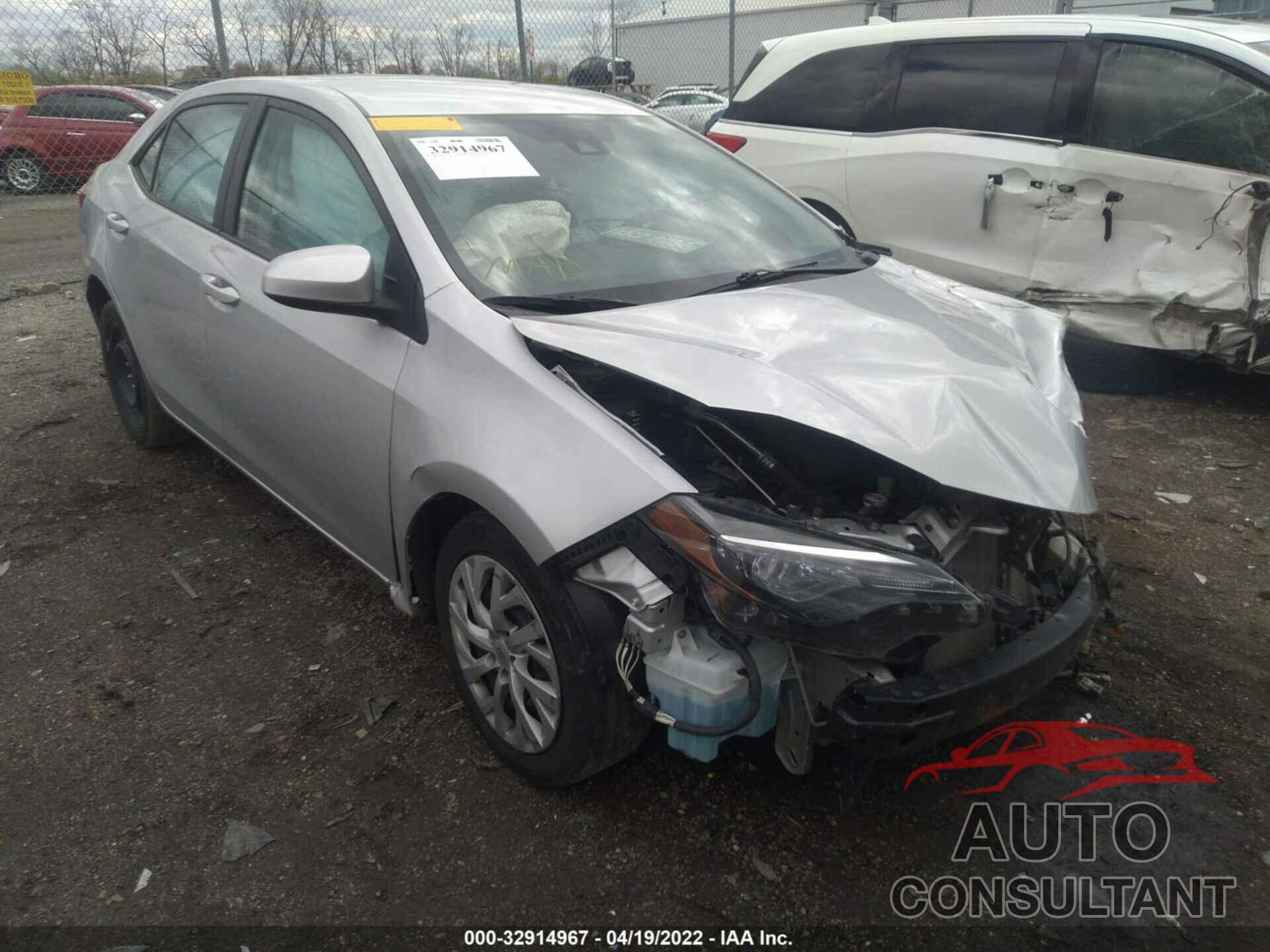 TOYOTA COROLLA 2018 - 5YFBURHE4JP752101