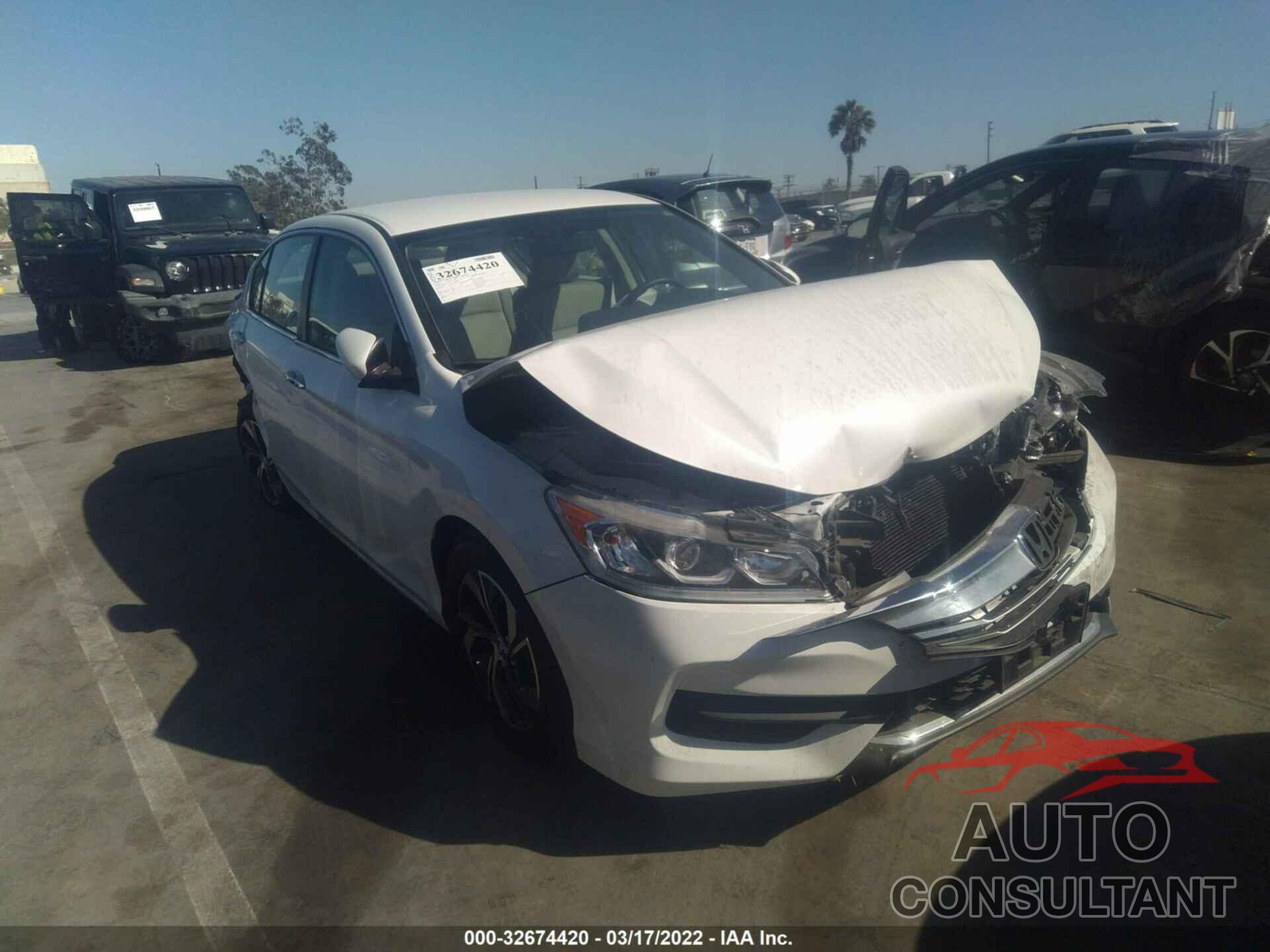 HONDA ACCORD SEDAN 2016 - 1HGCR2F39GA068464